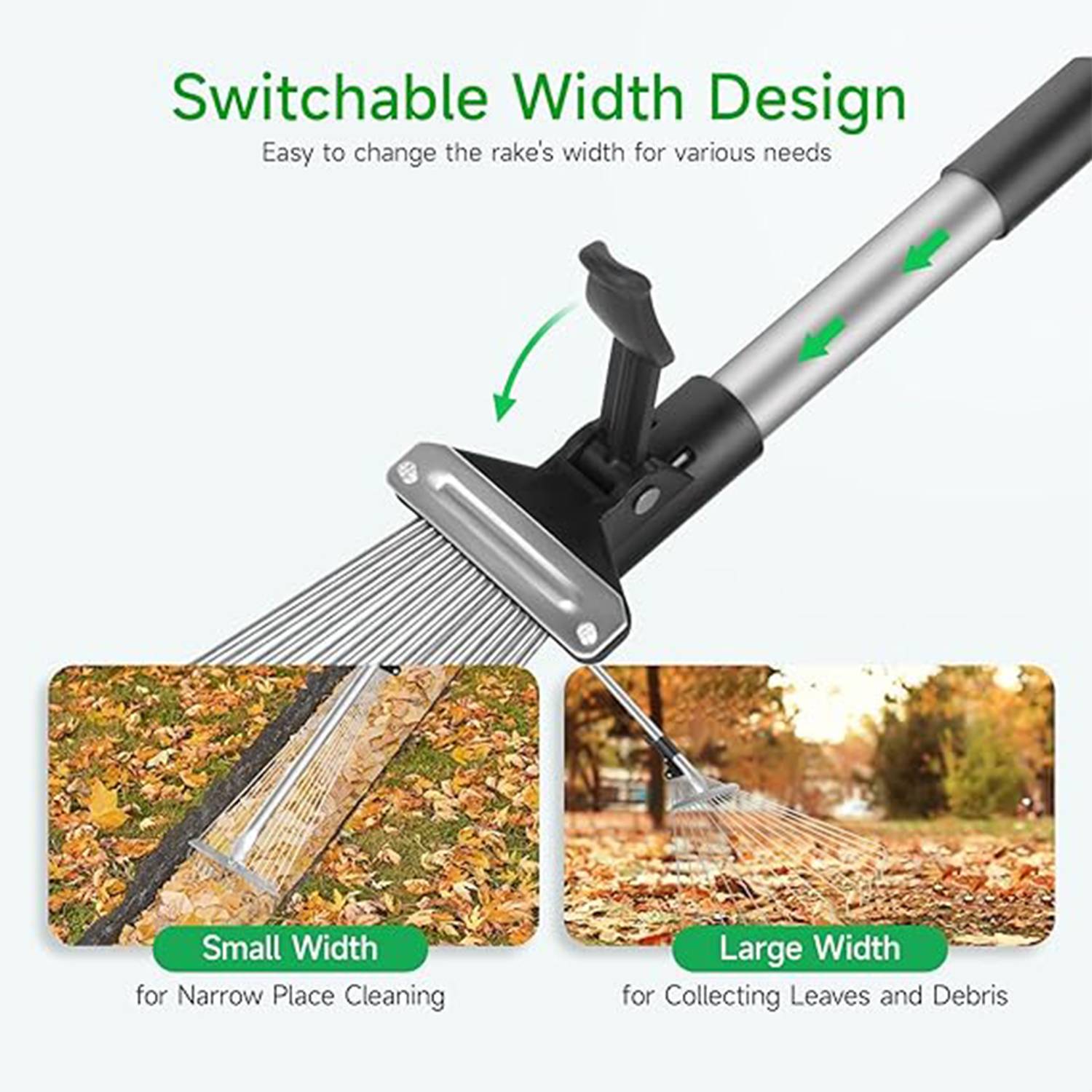 Adjustable Leaf Rake for gardening 4