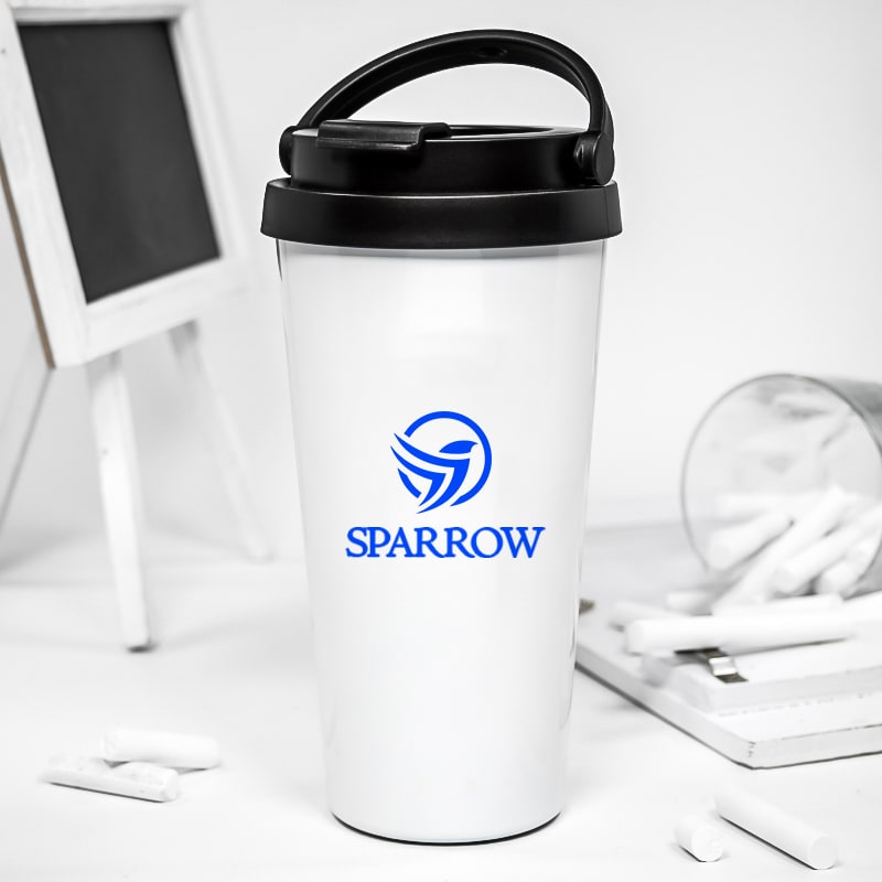 17 Oz. Custom Printed Travel Coffee Tumblers With Handle 13