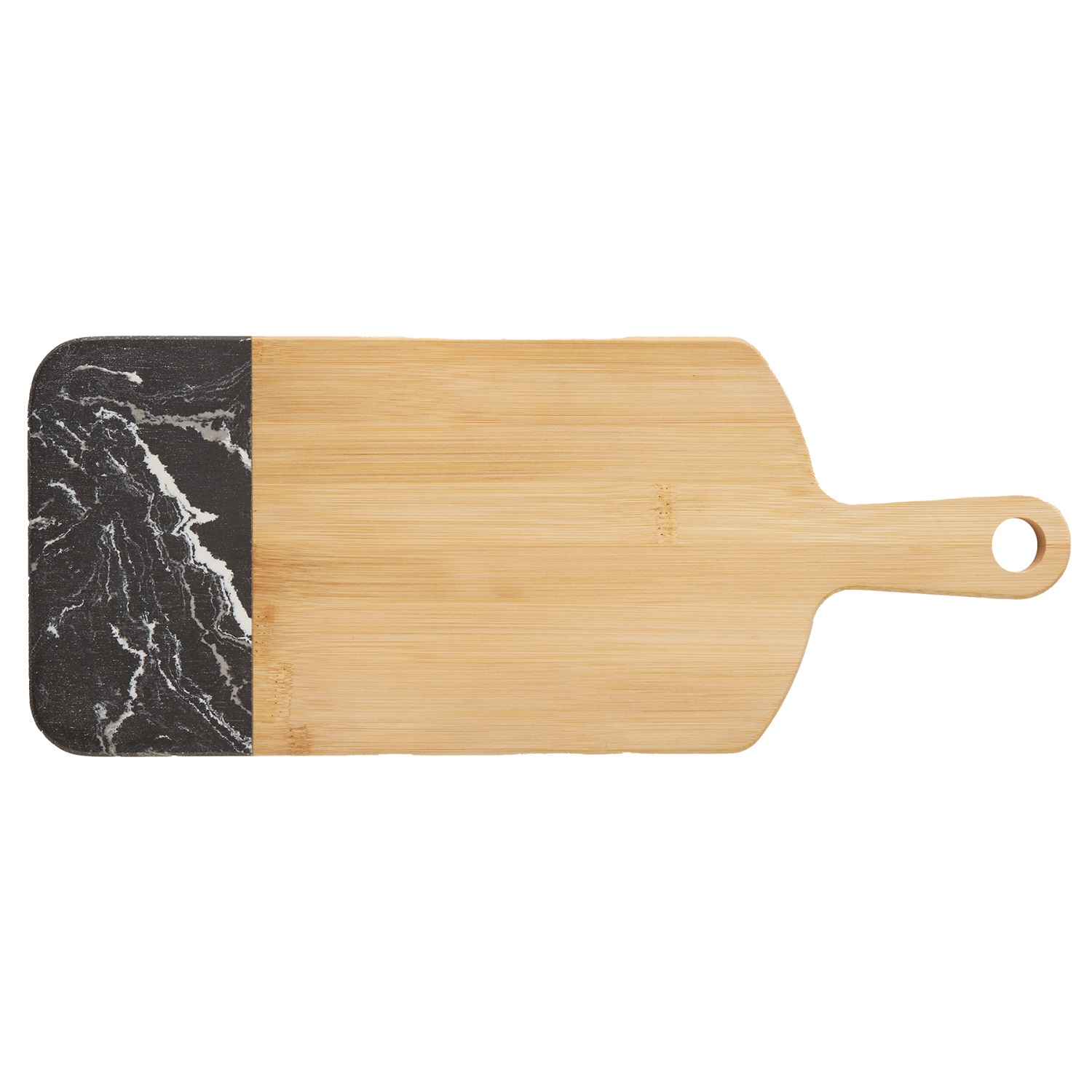 Bamboo Marble Cutting Board with Handle 5