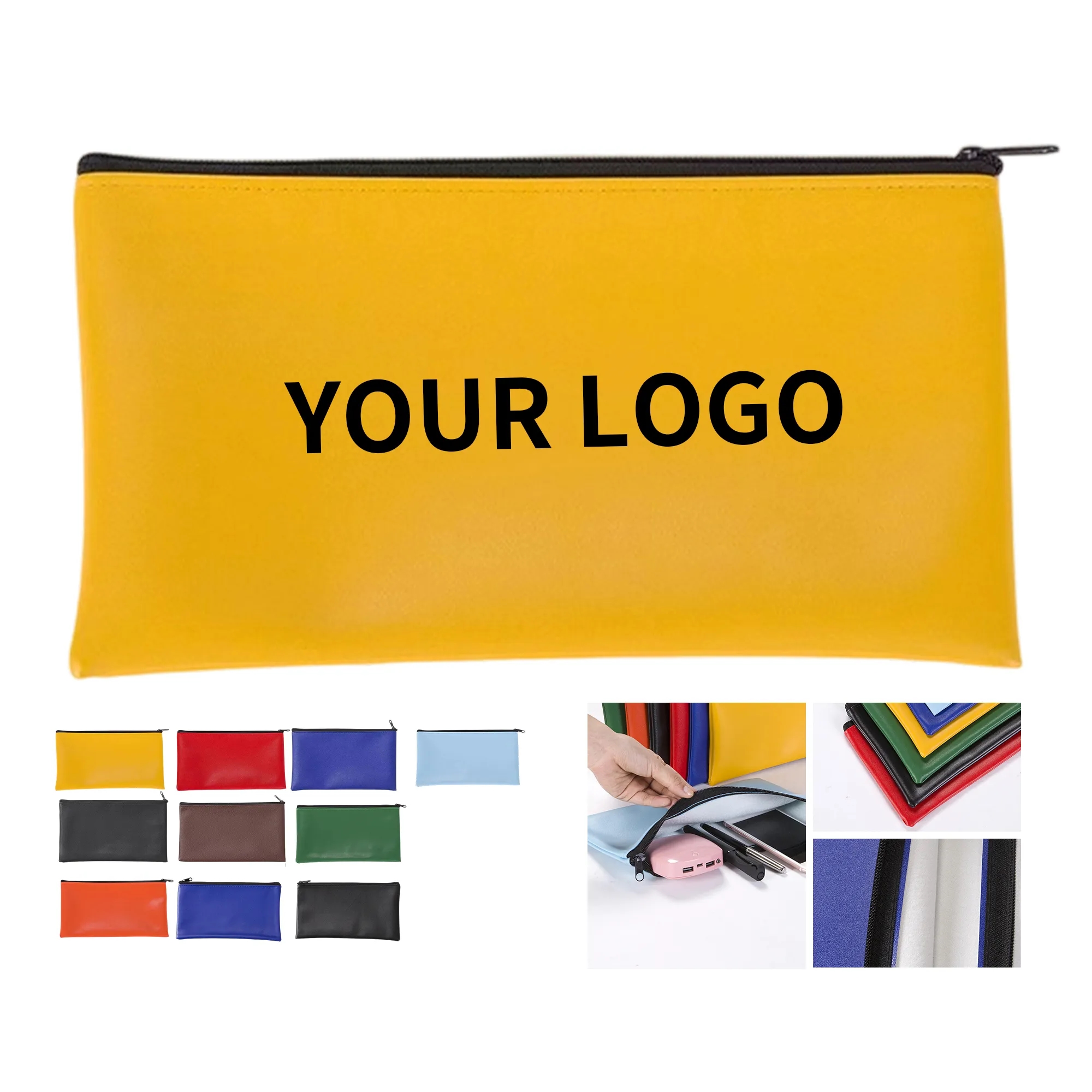 11x6 Inch Deposit Money Bag Zipper 3