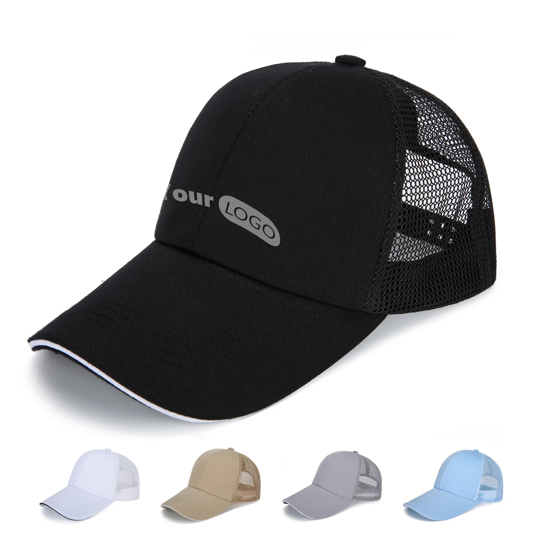 Cotton Mesh Breathable Baseball Cap 4