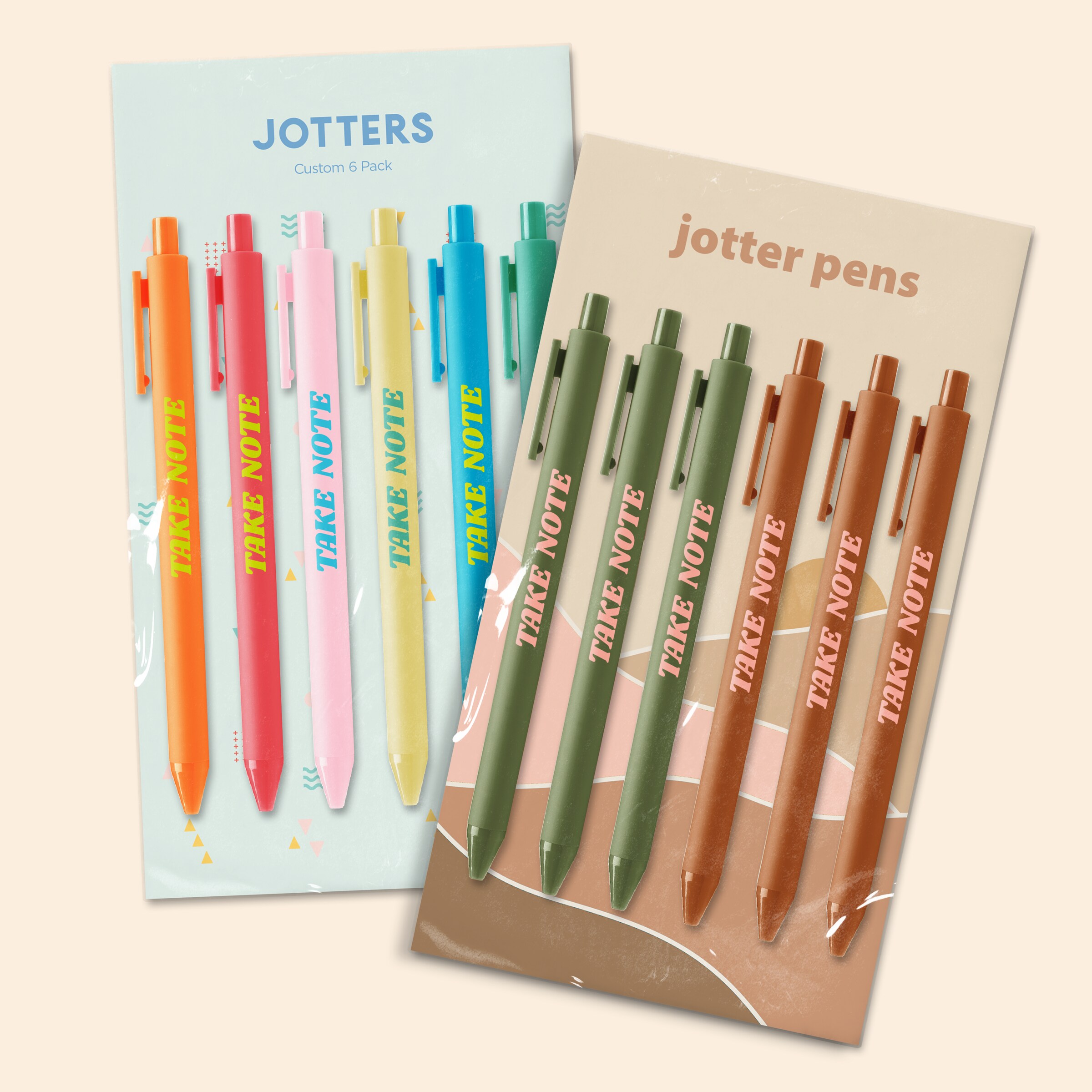CUSTOM PEN PACKS - 6 PACK - JOTTER 2