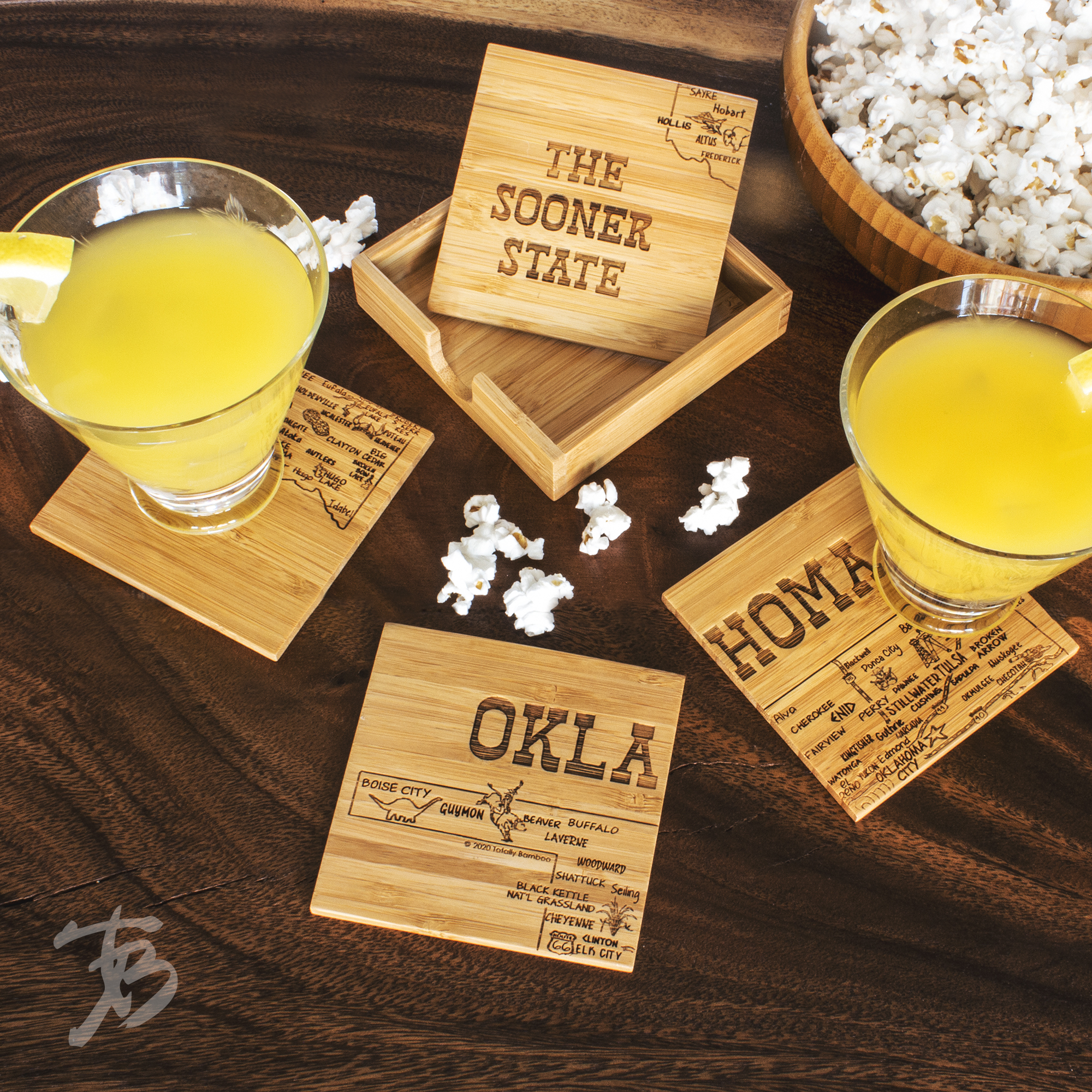 Oklahoma Puzzle Coaster Set 7