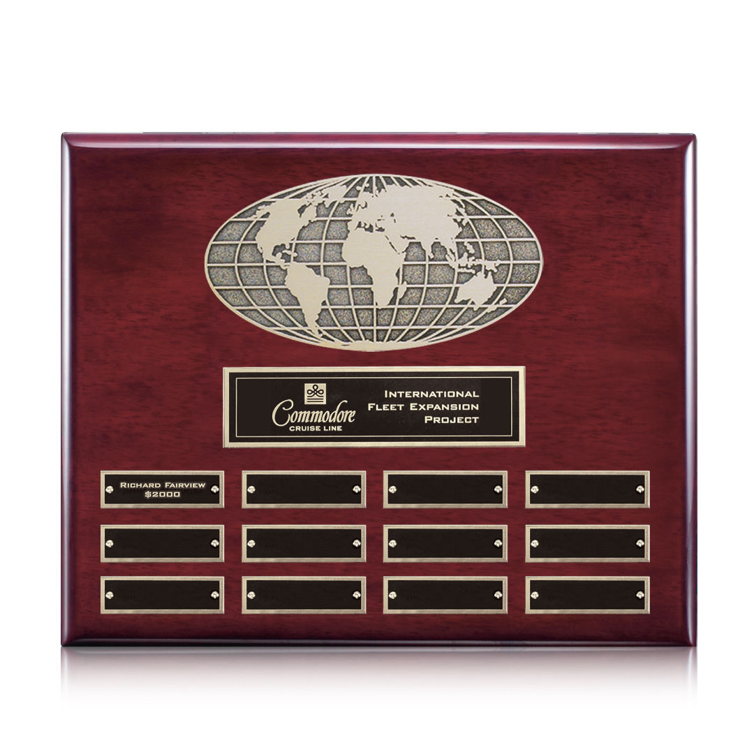 World (Horiz) Perpetual - Rosewood Finish 6