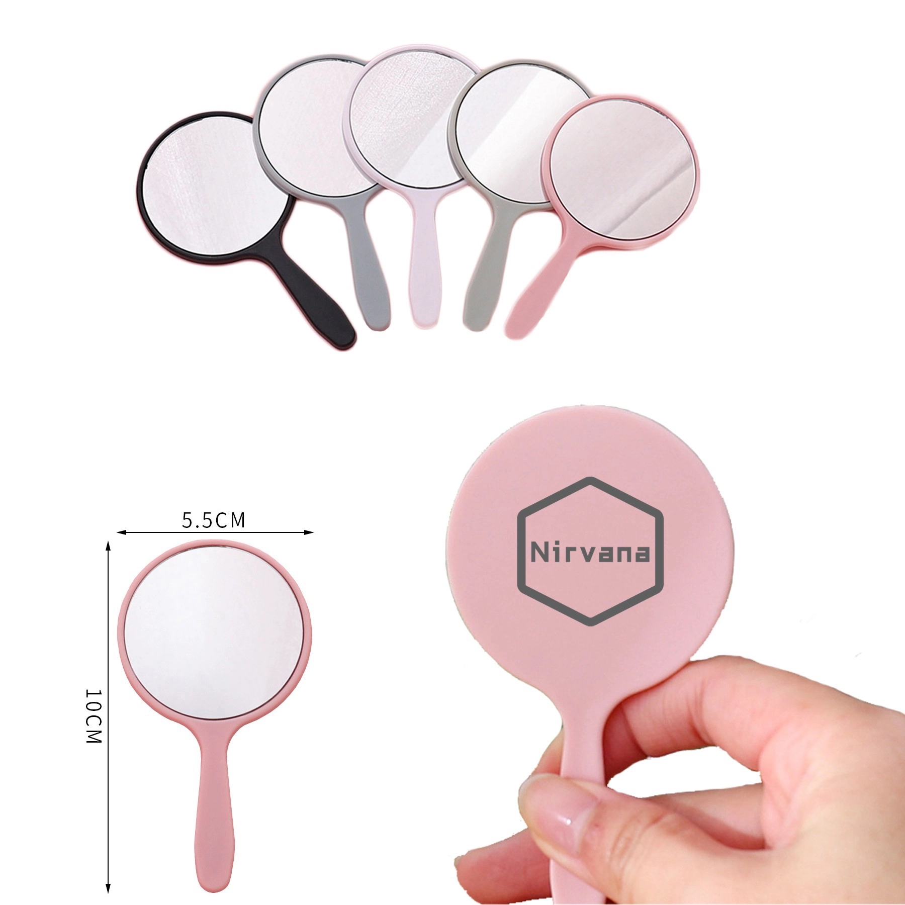 Travel makeup hand mirror 2