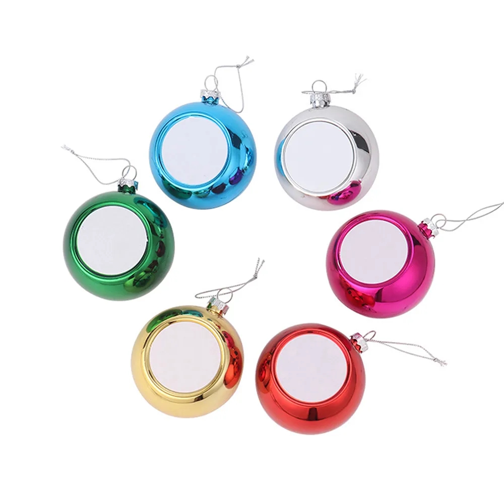 3.2" Heat Transfer Holiday Ball Ornament