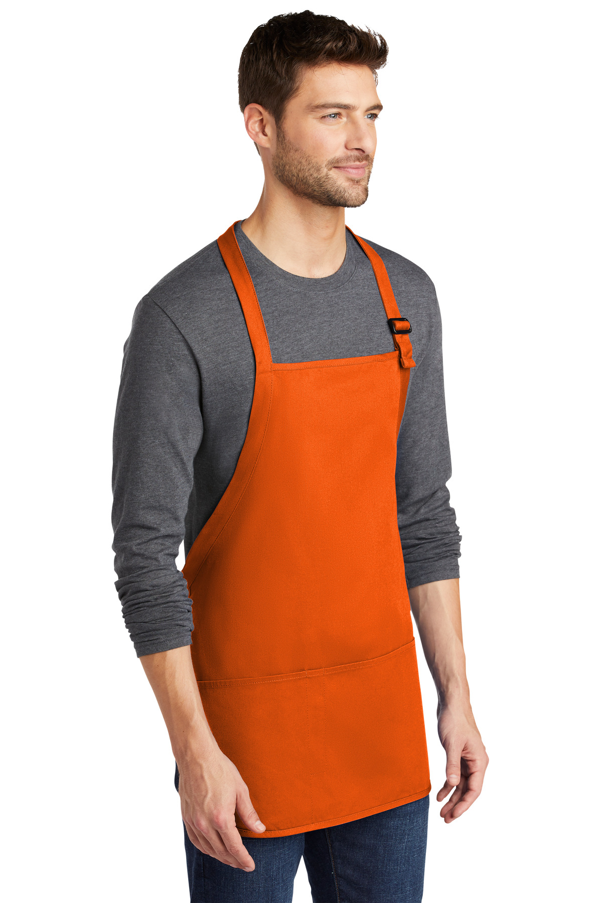 Port Authority Medium-Length Apron with Pouch Pockets. A510 21