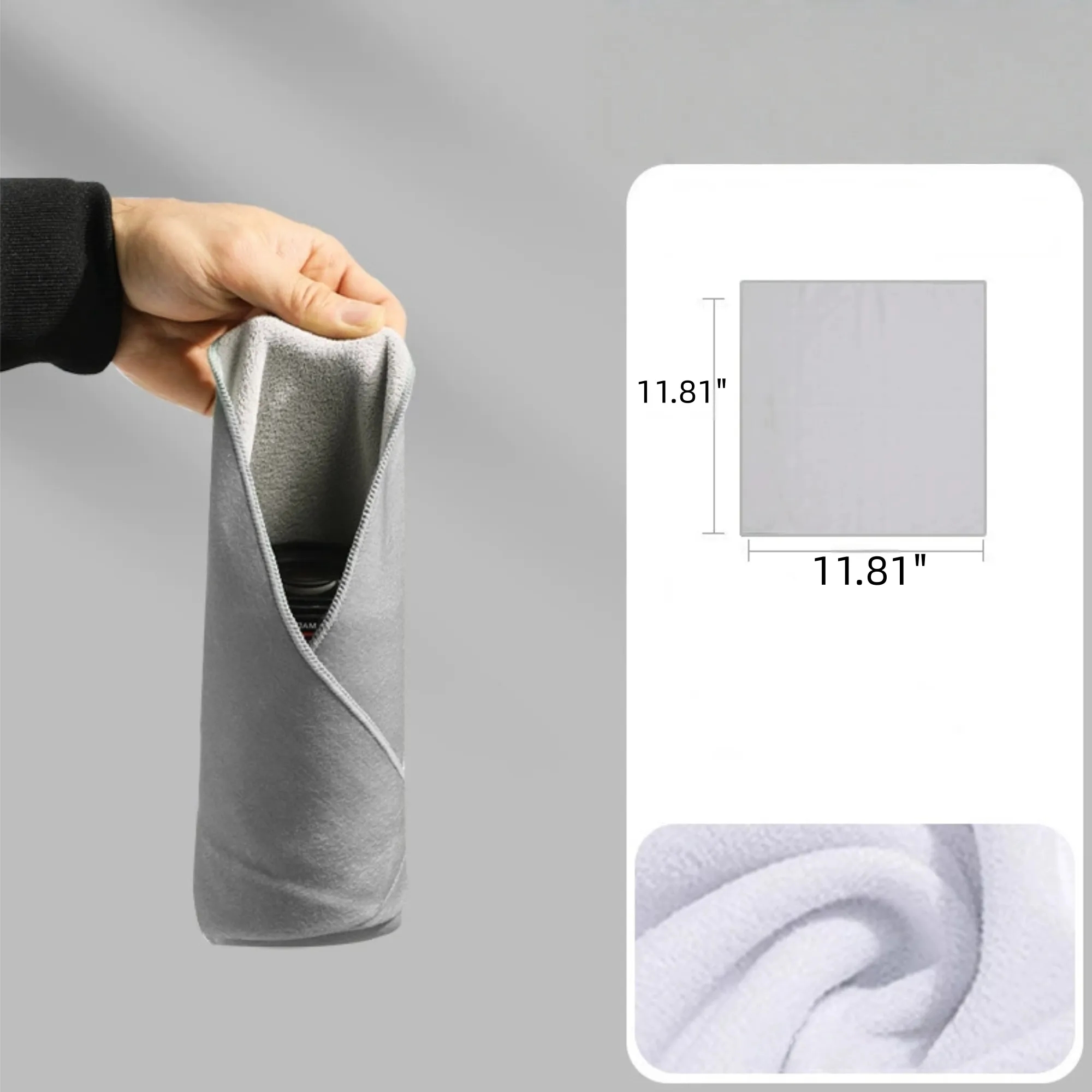 Self Adhesive Cloth Pouch For Camera Microfiber Lens Wrap 4