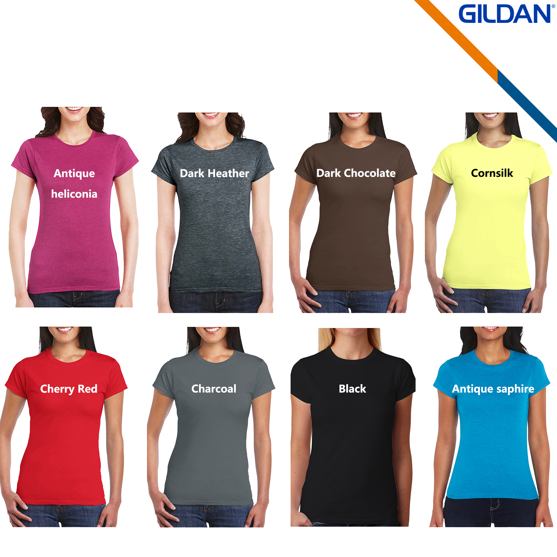 Gildan® 4.5 oz Cotton Preshrunk Ladies' Tees 6