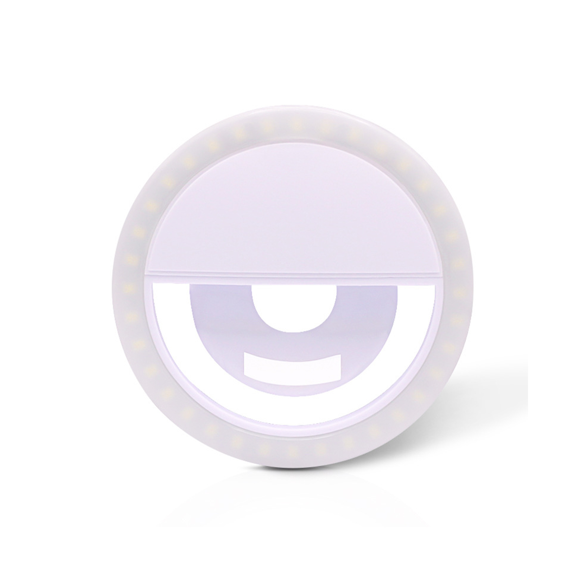 USB Charging Round Selfie LED Light With Rotating Clip 6