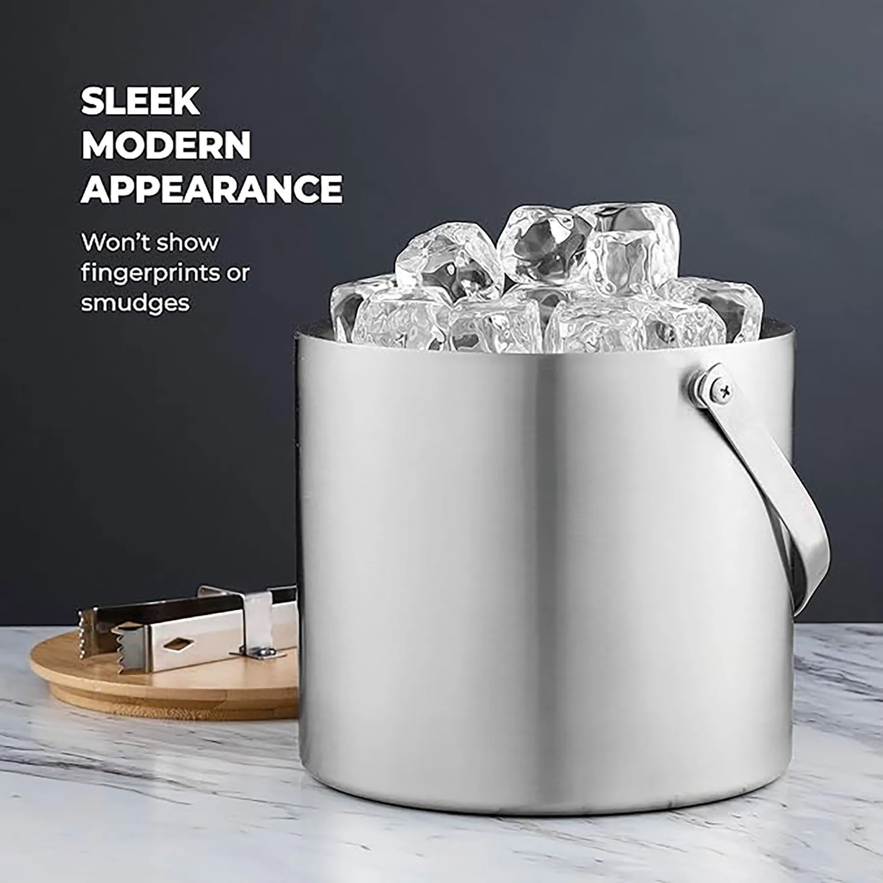 Stainless Steel Insulated Ice Bucket 10