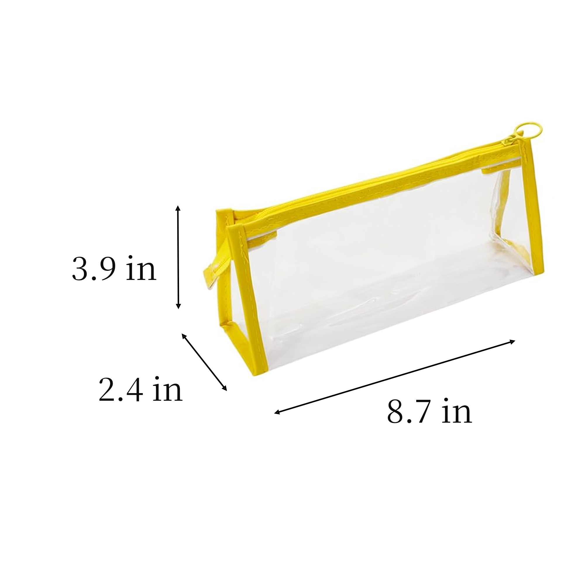 Portable PVC Pencil Storage Bag Transparent Pencil Case 4
