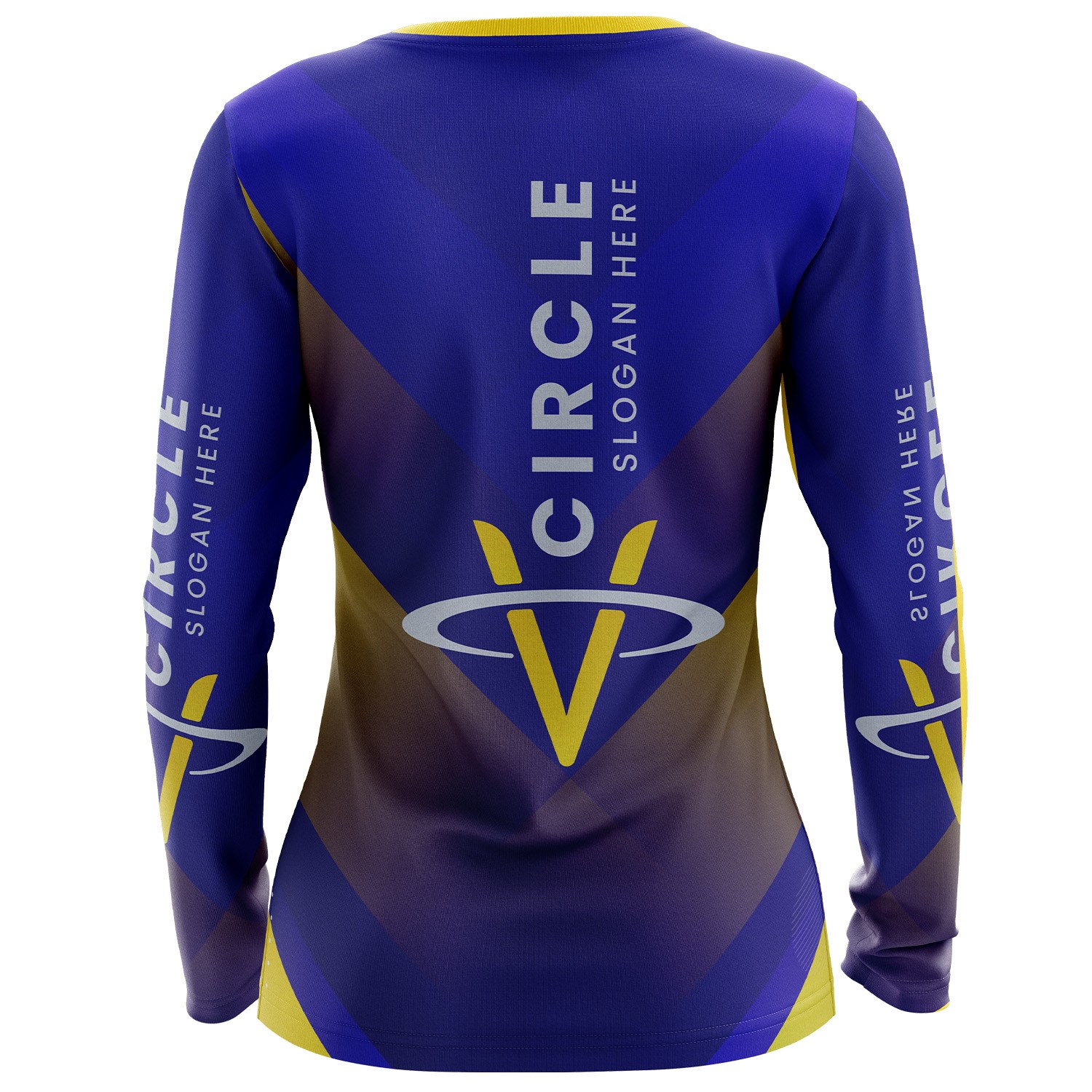 Women's 180 GSM Cotton Feel Jersey Knitted Sublimation Long Sleeve T-shirt 2