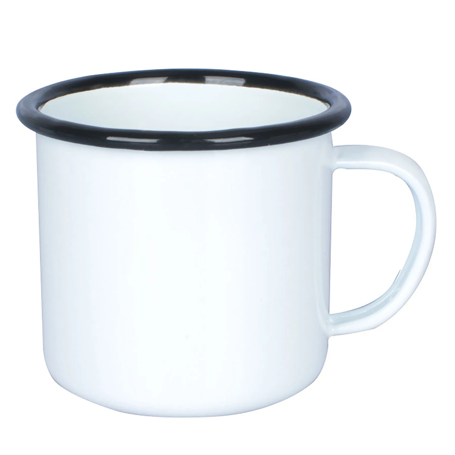 12oz White Enamel Mug 9