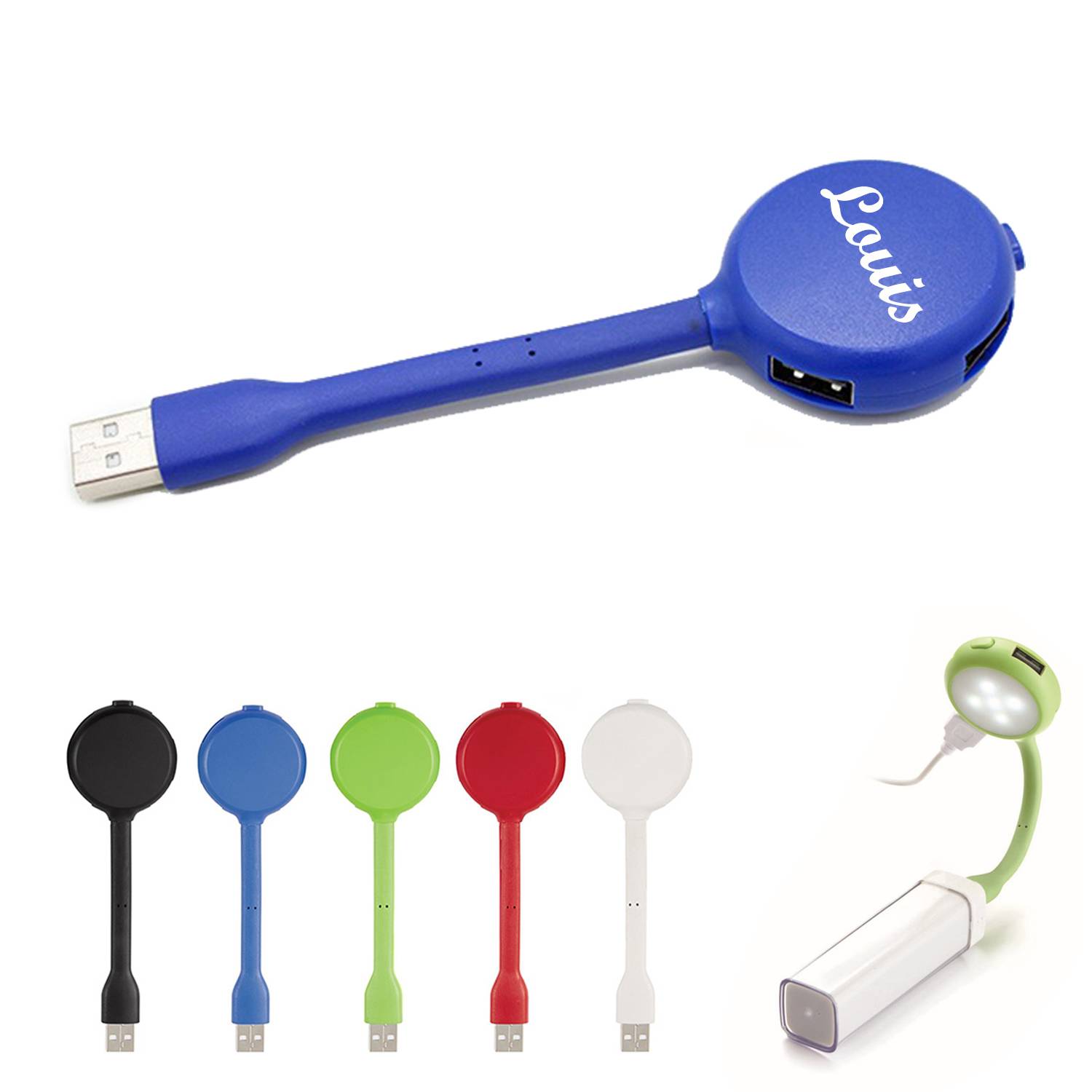 Four Port USB Hub with Led Light 2