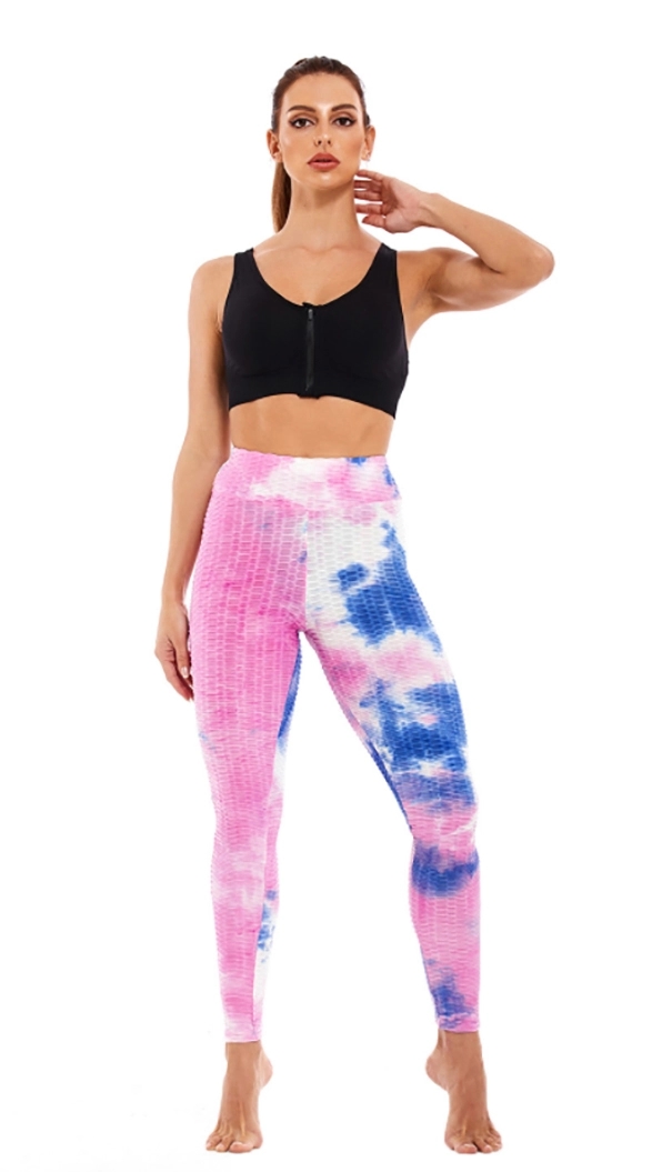 Women's tie-dye yoga pants 14