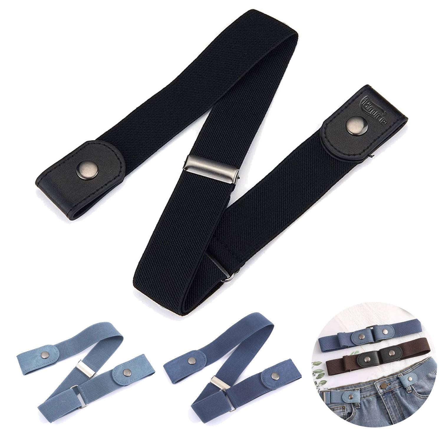 Women Adjustable Invisible PU Leather Belt