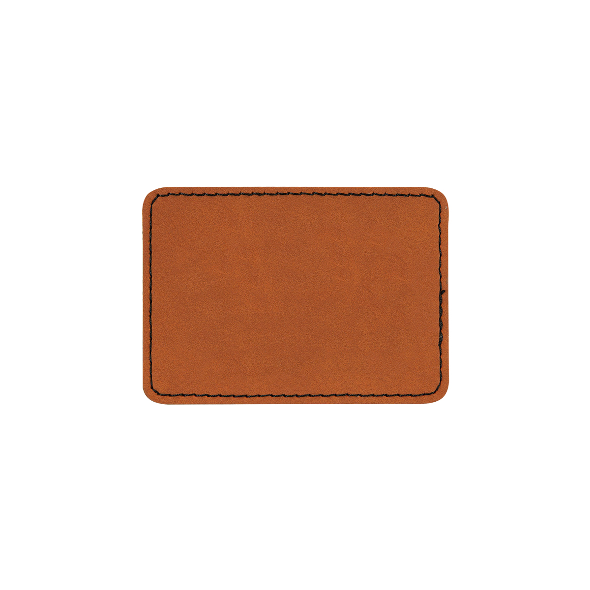 3" x 2" Rawhide Leatherette Rectangular Patch with Adhesive 1