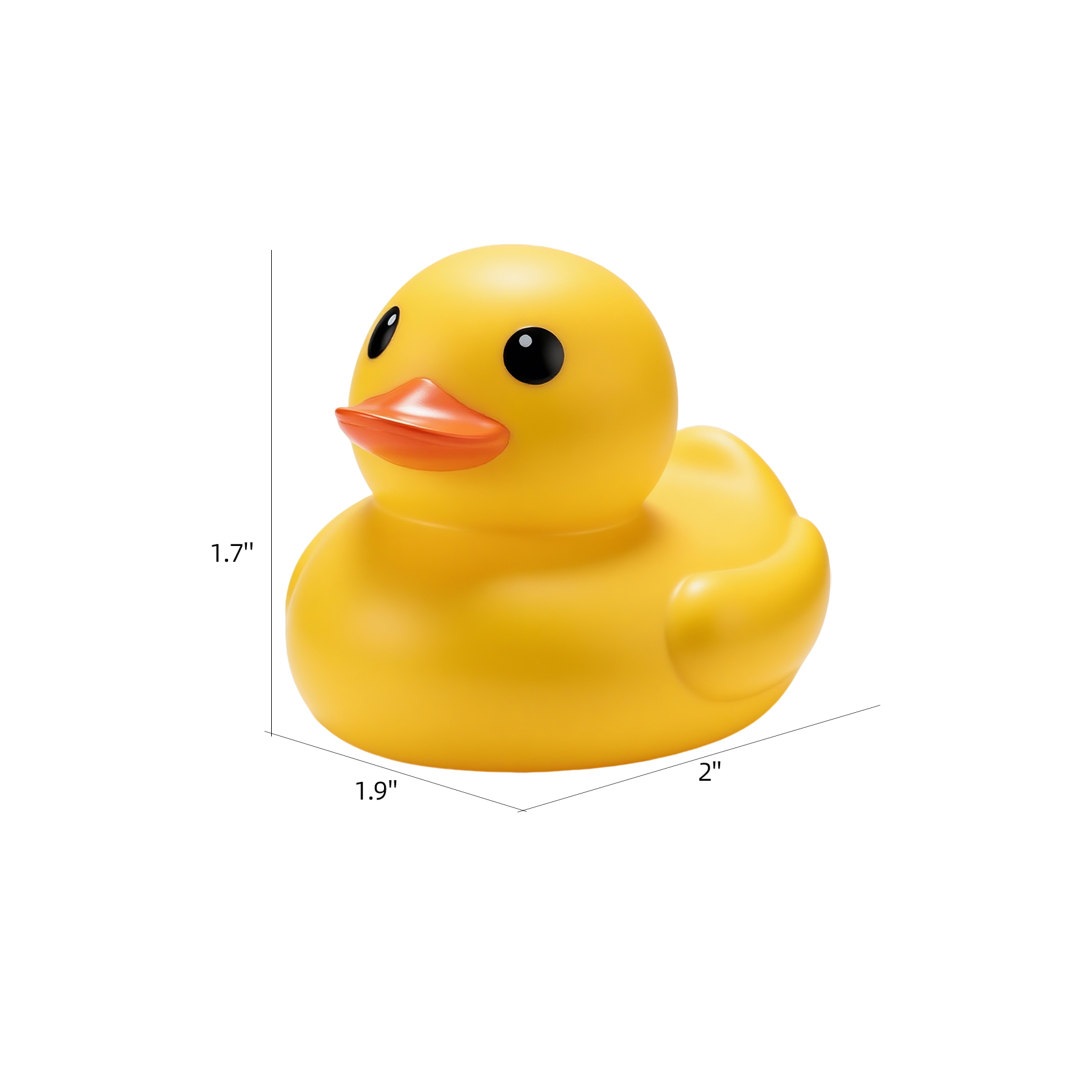 2'' Rubber Ducks Bath Toy 5