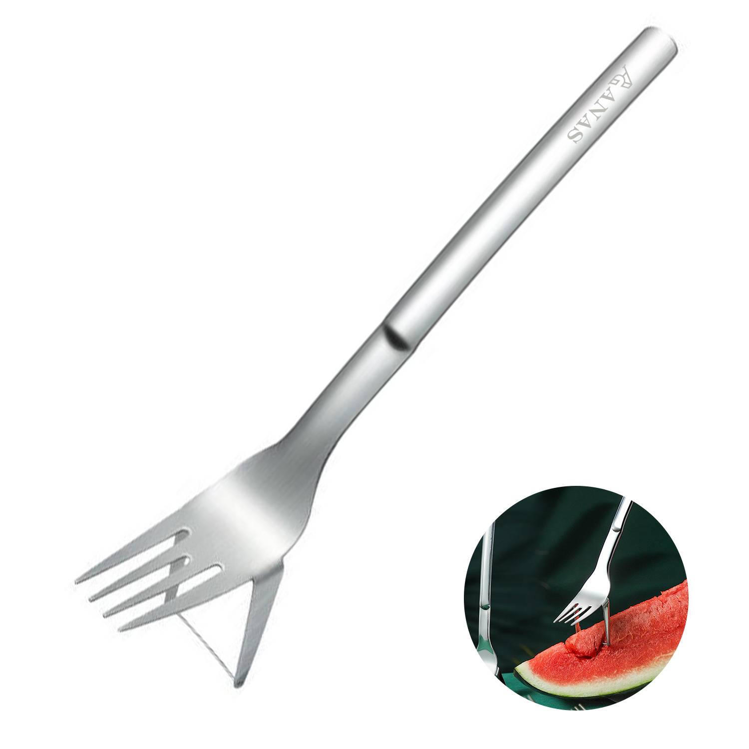 Stainless Steel Multifunctional 2-in-1 Watermelon Fork 6