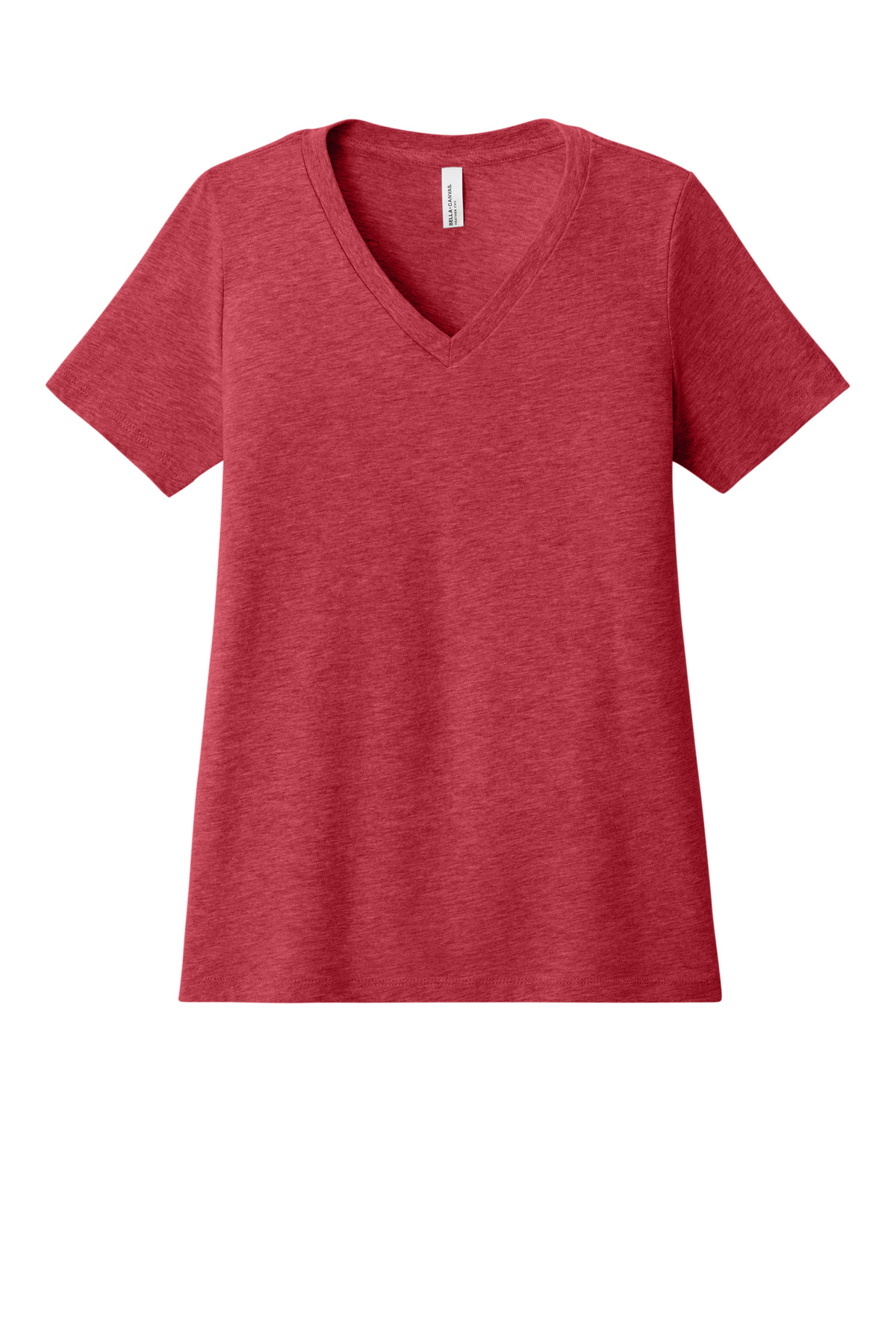 BELLA+CANVAS Women's Relaxed Heather CVC V-Neck Tee BC6405CVC 26