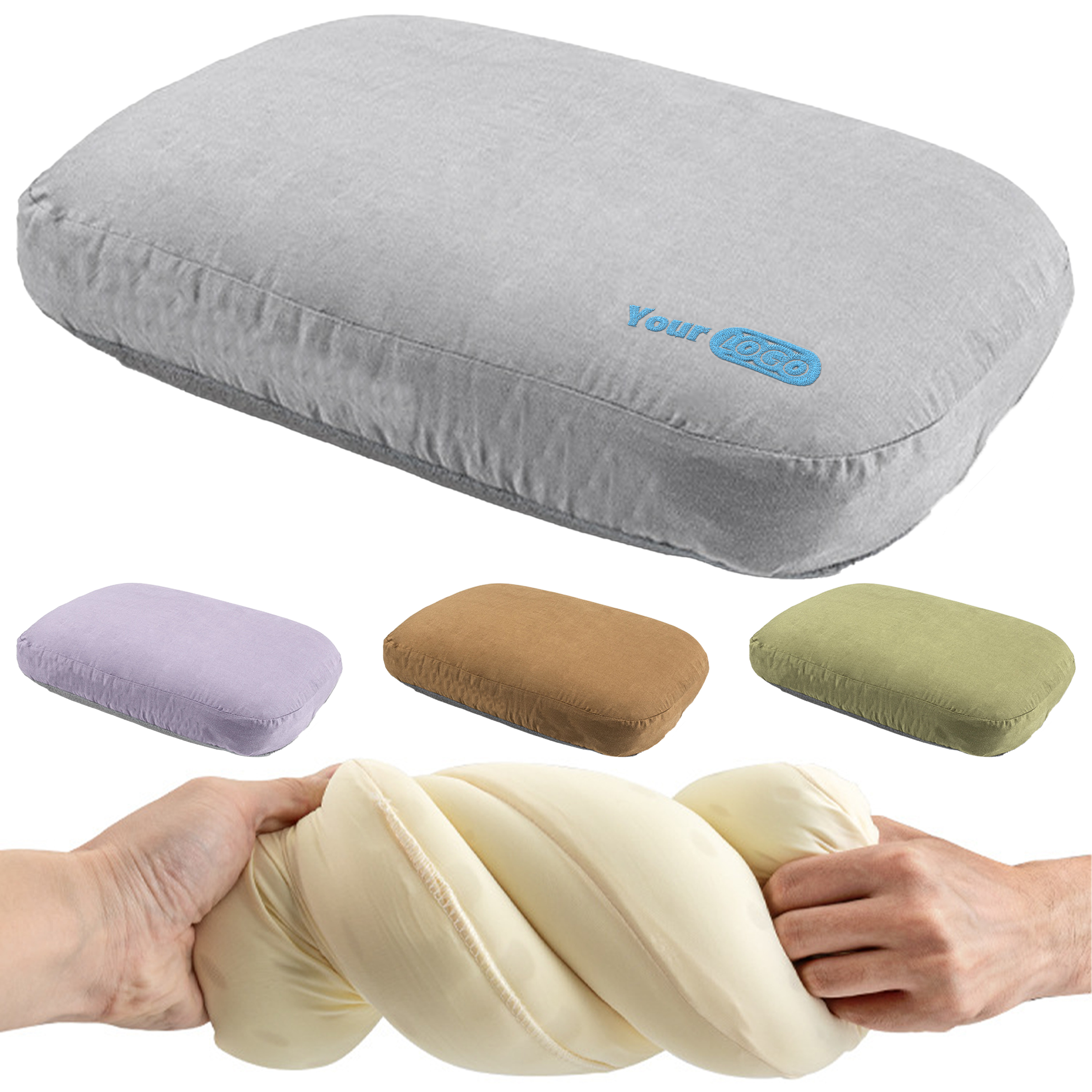 Cotton Portable Camping Travel Pillow 5