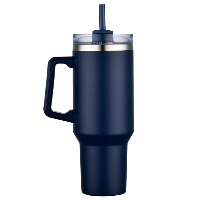 40oz. Travel Mug with Handle and Straw 1