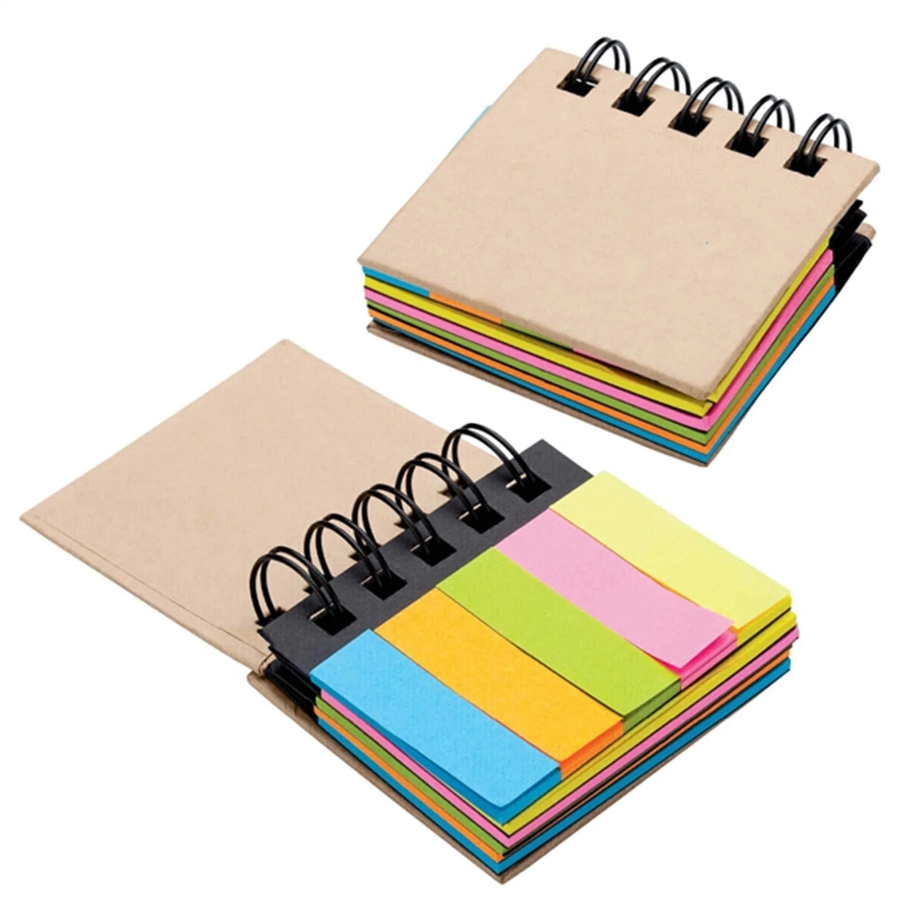 5 Colored Sticky Flags Notepad With Hard Cover 3