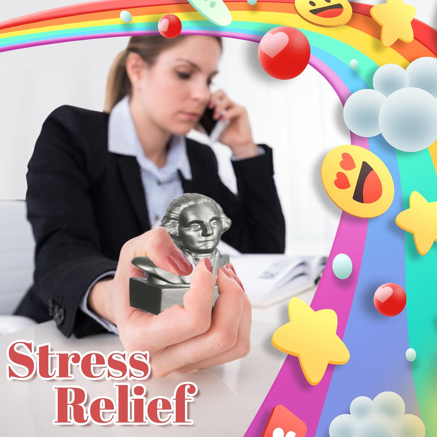 George Washington Bust Stress Reliever 1