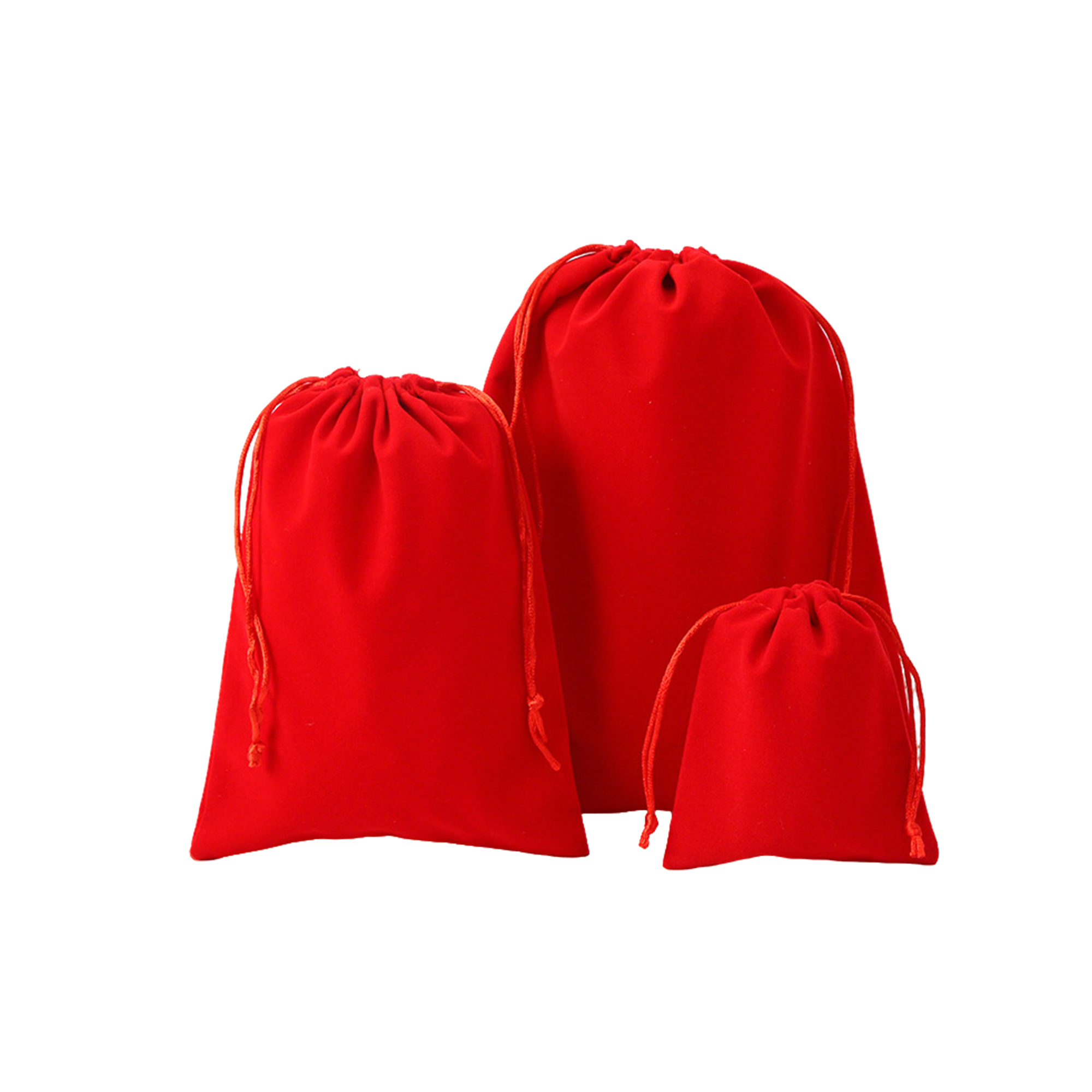 Flocked Drawstring Jewelry Storage Bag 3