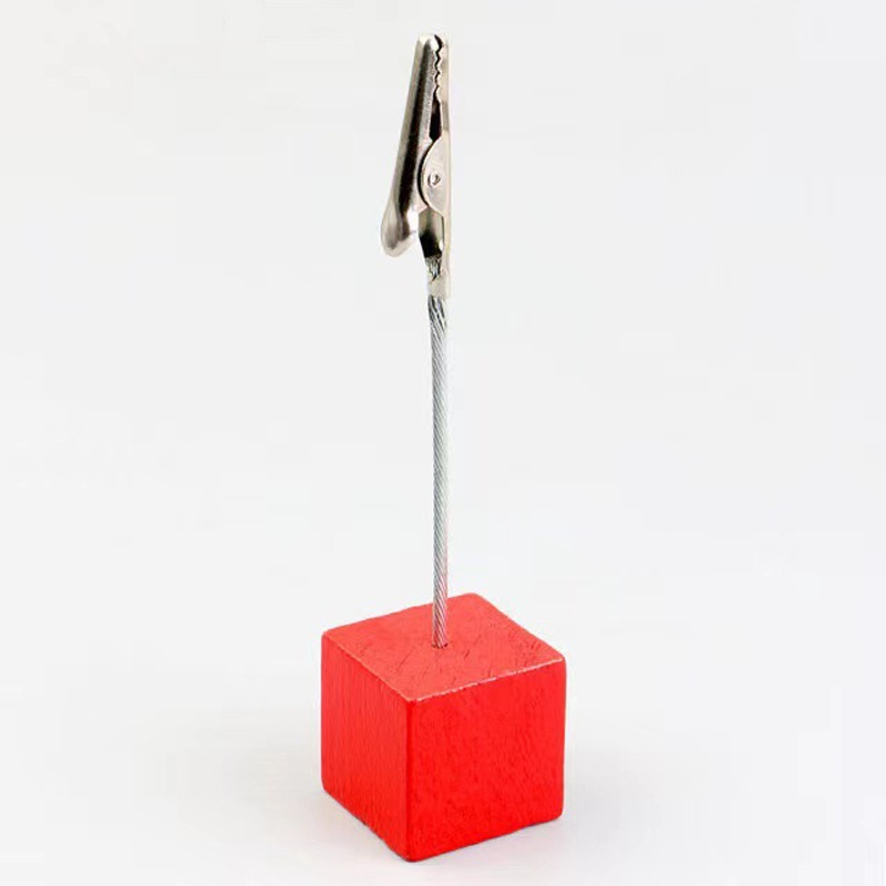Wooden Memo Holder Stand 7