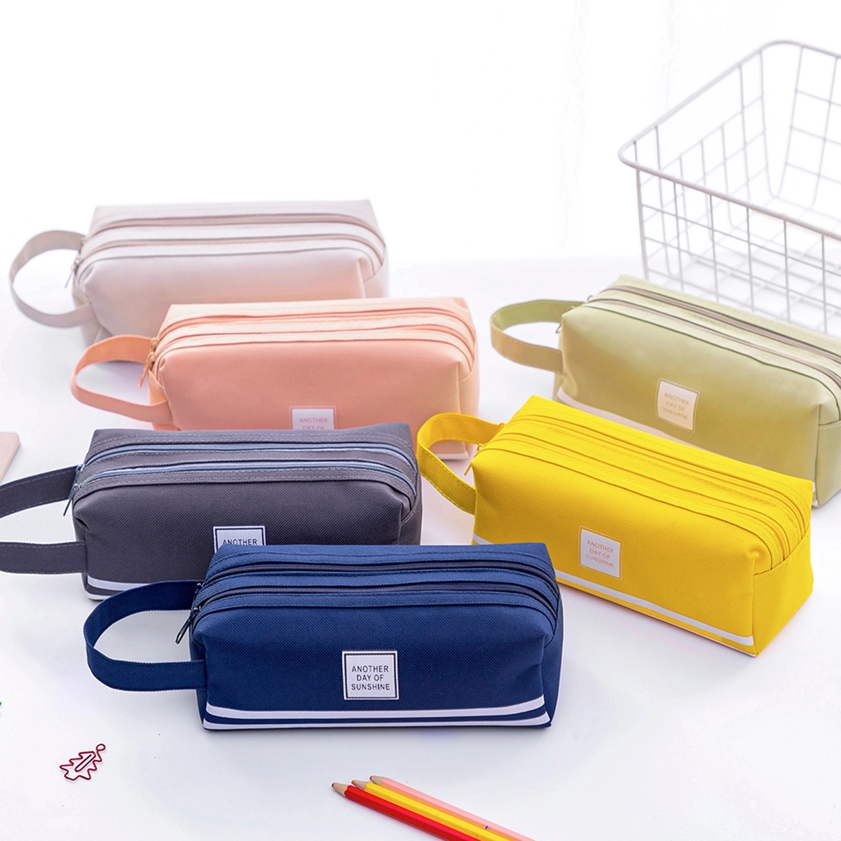 Large Oxford Waterproof Pencil Case 5