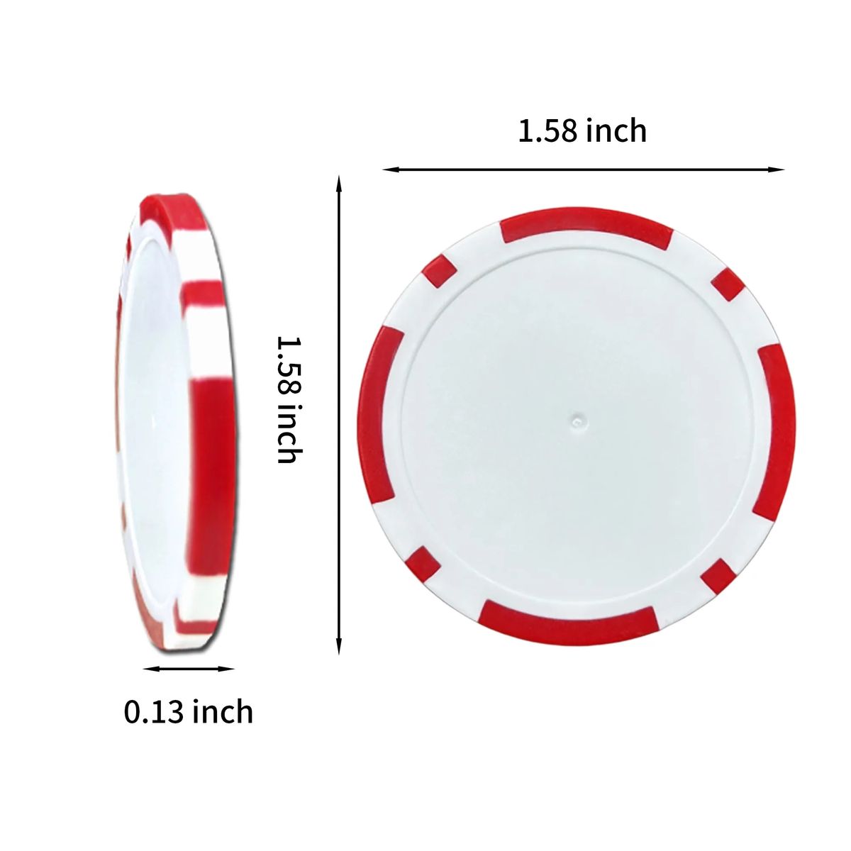 Heavyweight Plastic Clay Poker Chips 4
