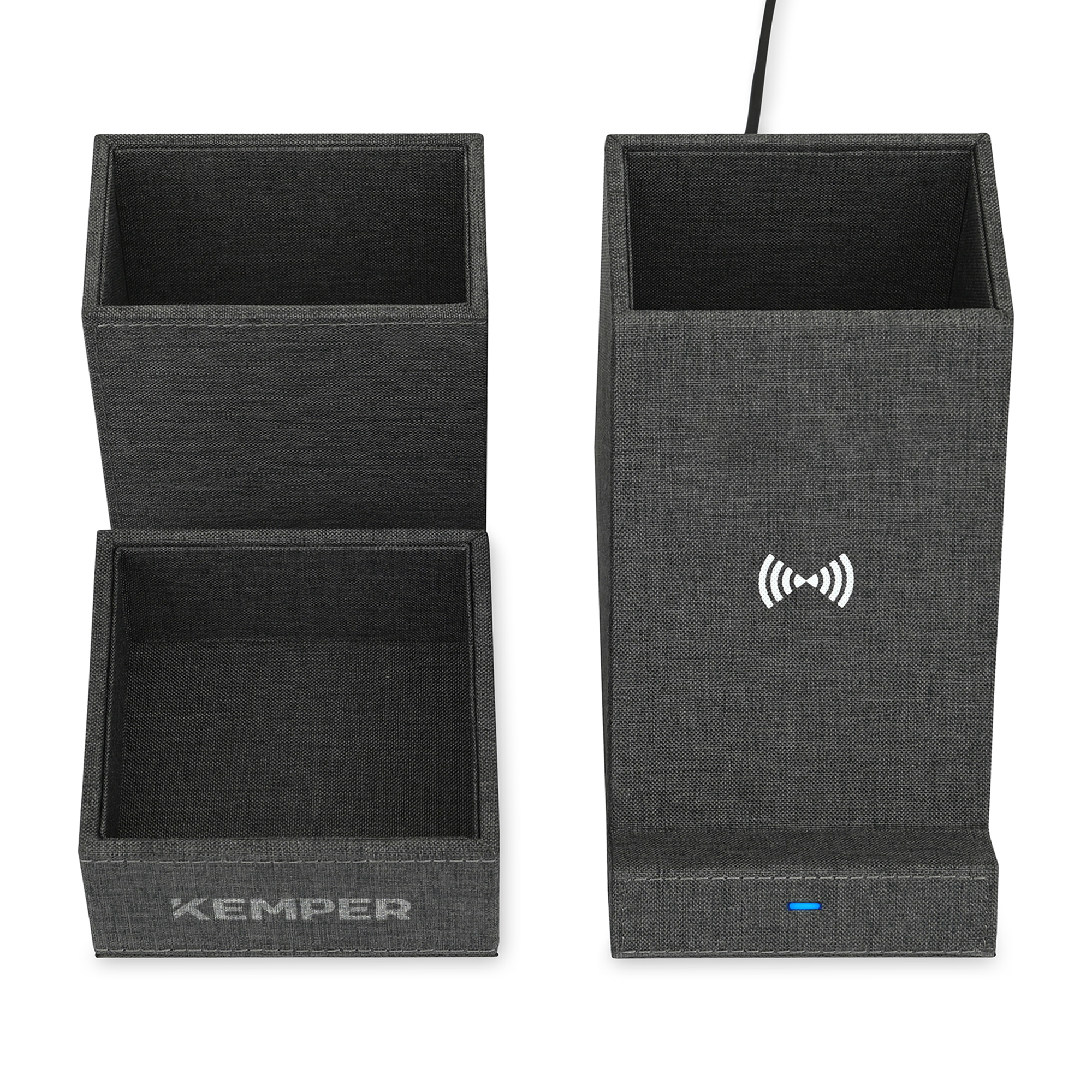 Eden Recycled rPET Wireless Charging Desk Organizer 13