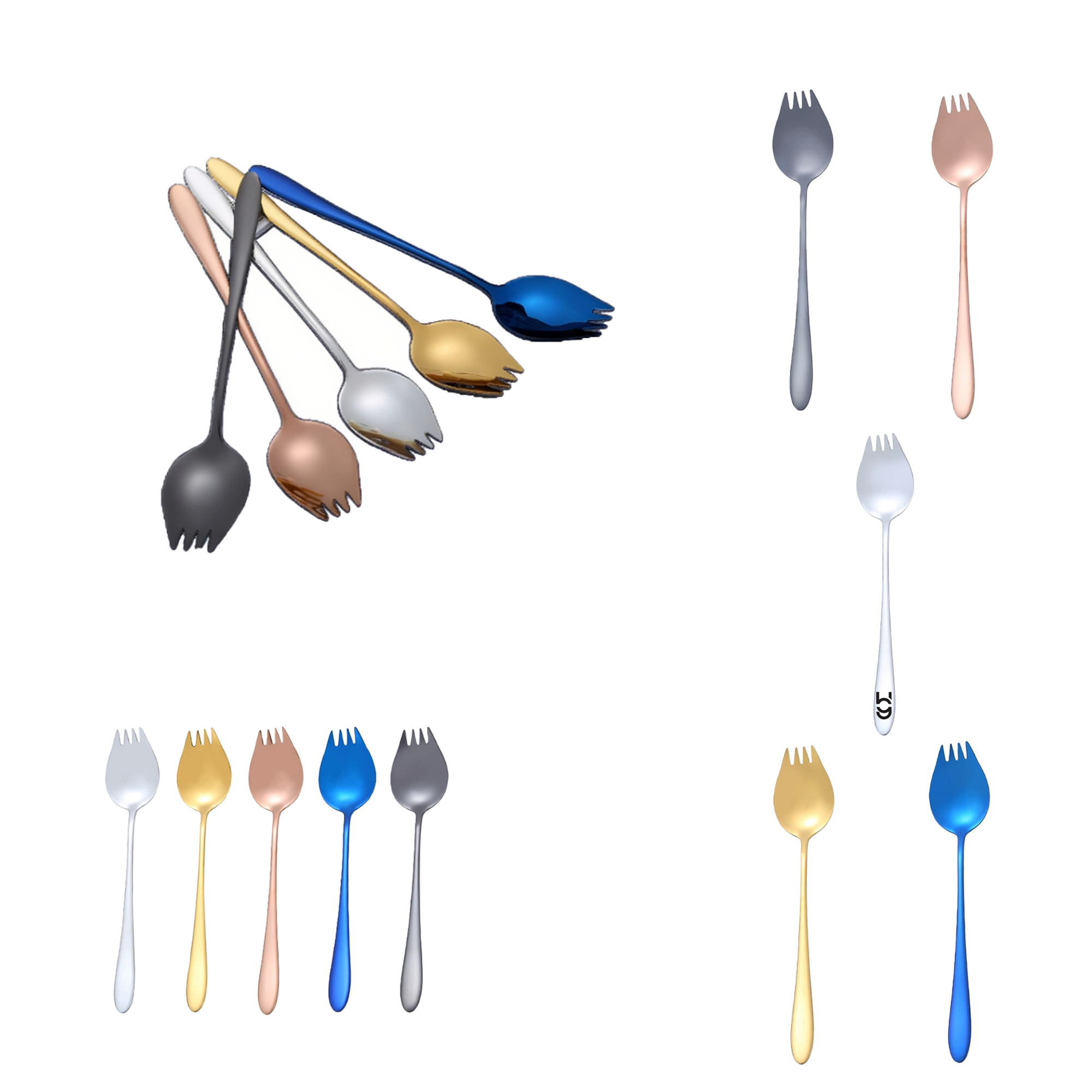 Combo Fork-Spoon Salad Fruit Fork 2