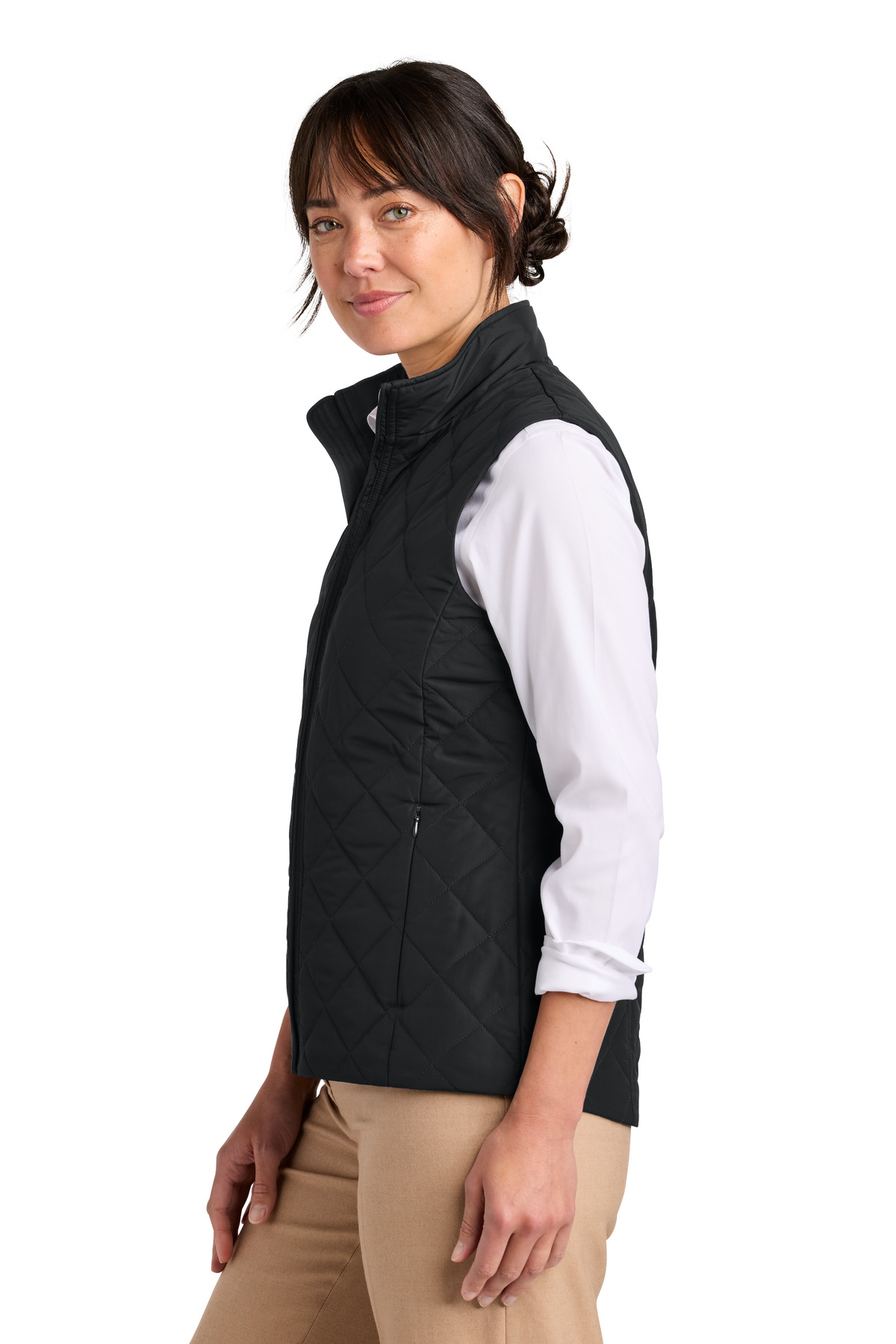 Brooks Brothers Women's Quilted Vest BB18603 1