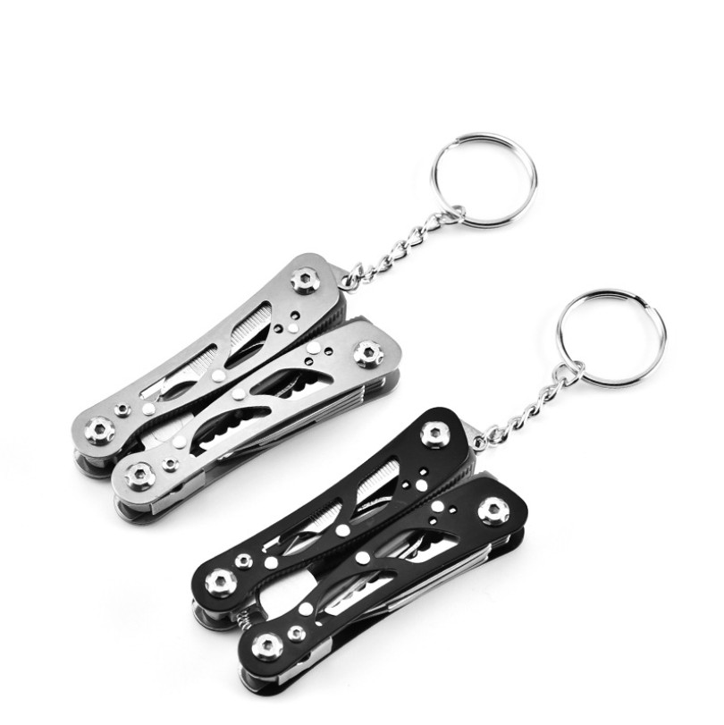 Stainless Steel Folding Pliers Multi-Tool with Key Ring 2