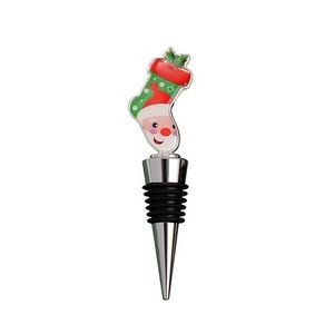 Festive Christmas Sock Wine Cork Bottle Stopper 13