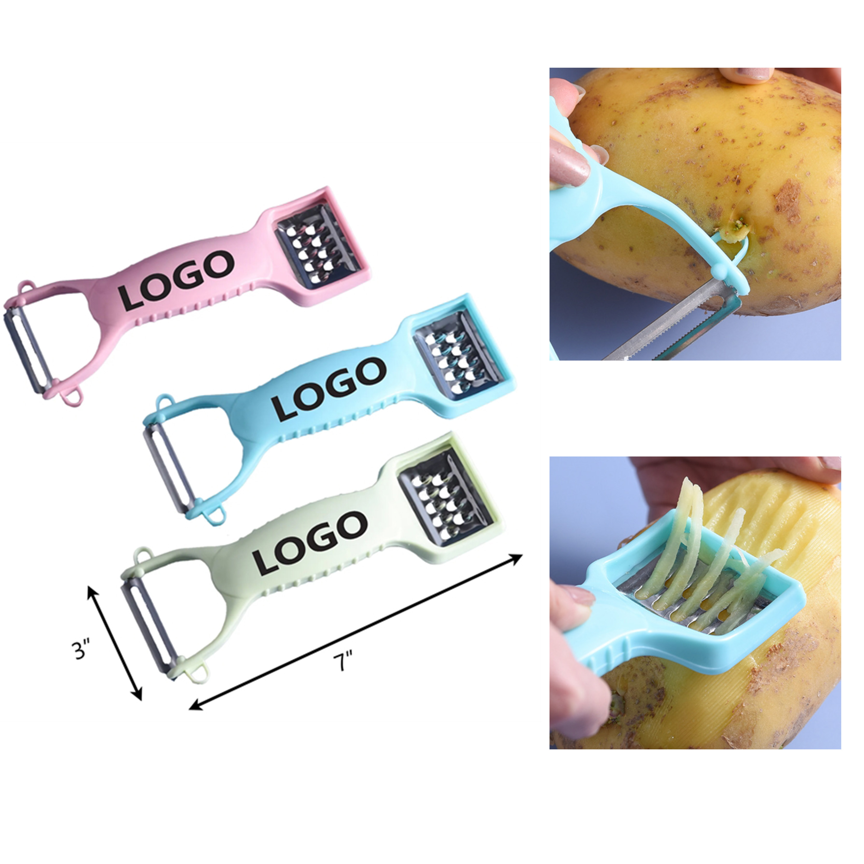 Efficient Multifunction Fruit Vegetable Peeler Grater 2