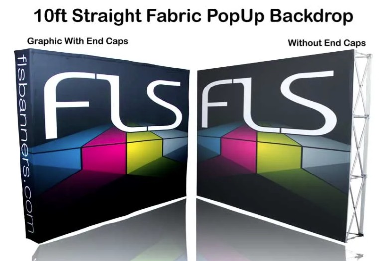 10ft Straight Frame Pop Up Display 2