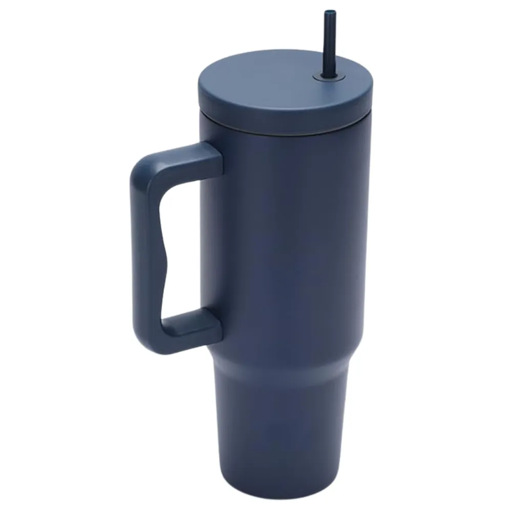 40oz. Minimalist Tumbler with Handle and Straw 5