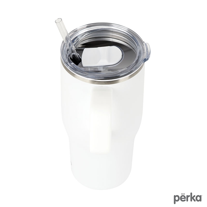 Perka® Myrton 20 oz. Double Wall, Recycled Stainless Steel Travel Mug 9