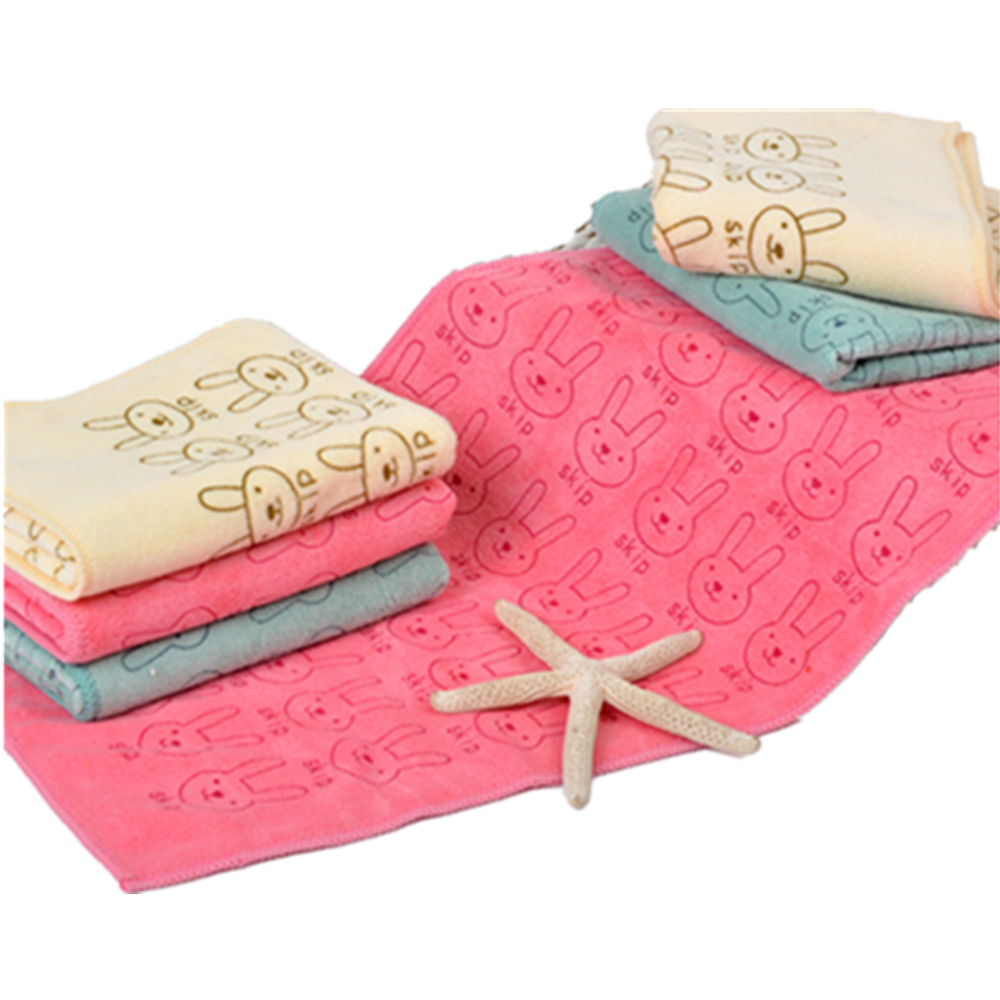 Rabbit Jacquard Pattern Hand Towels 5