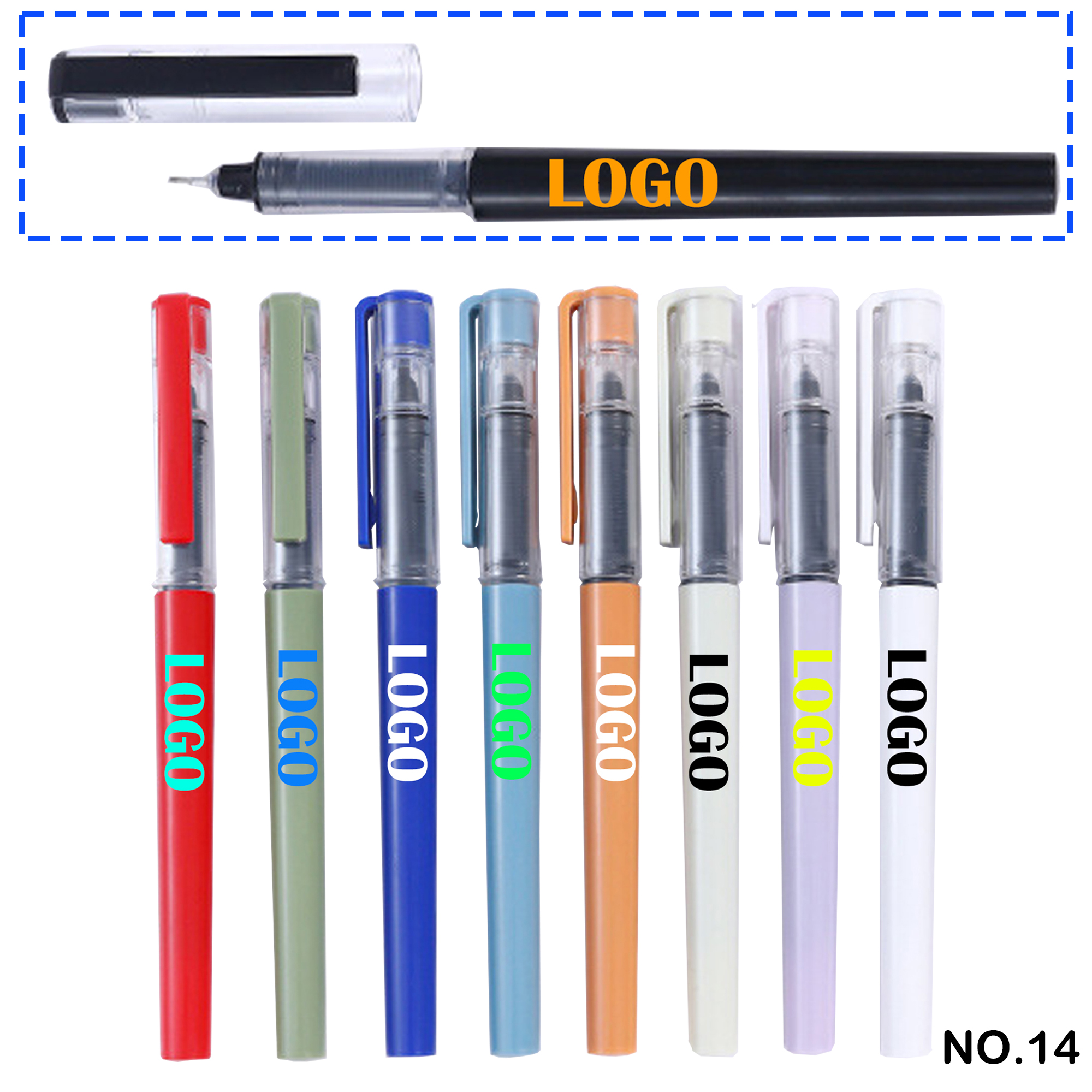 Colored Barrel Direct Liquid Gel Pens 2