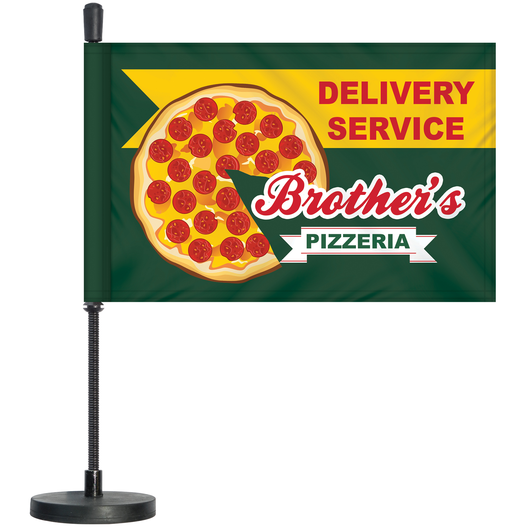 Custom Magnetic Car Flag Kit - Double Sided 7