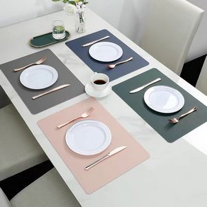 Two Sided PU Leather Table Place Mats 16