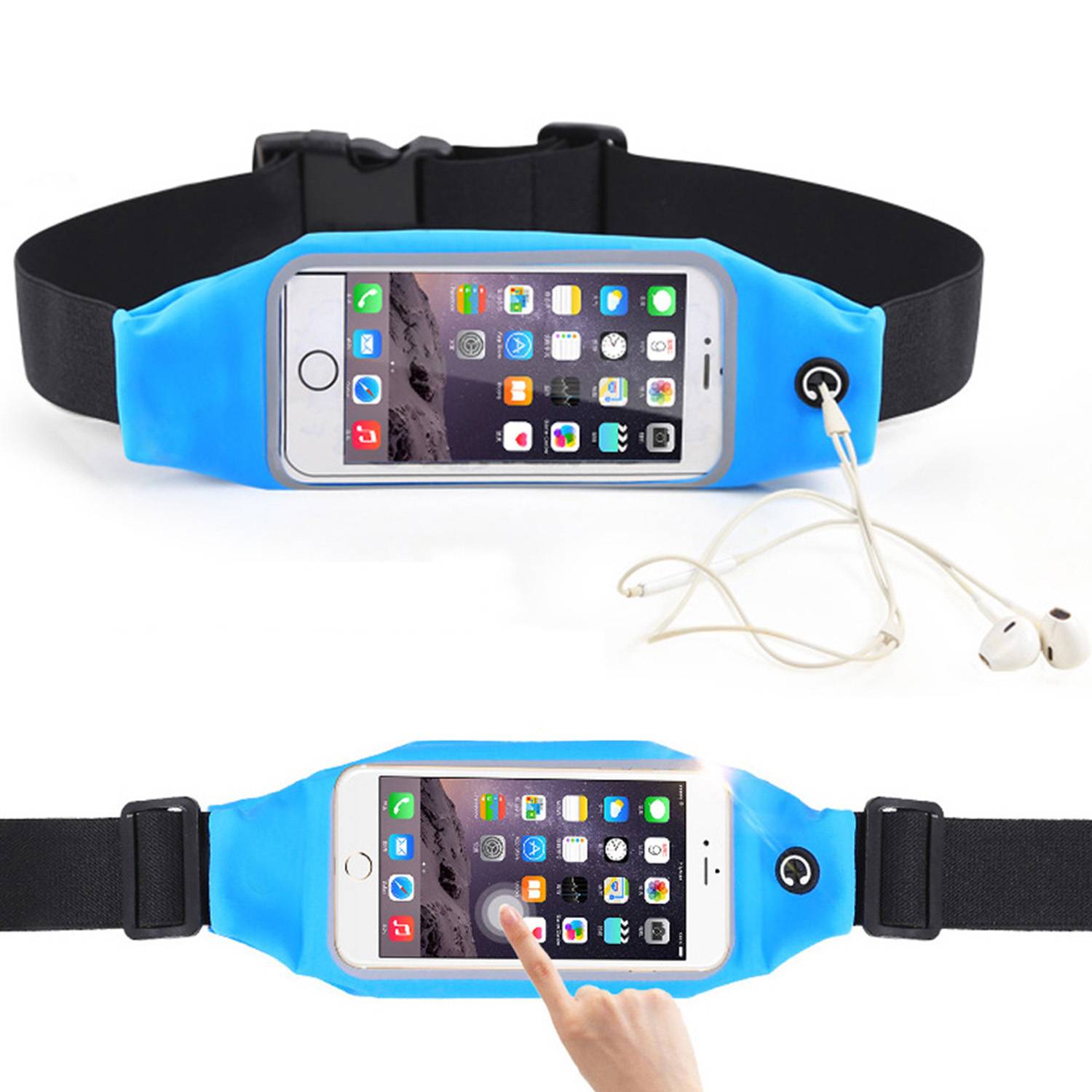 Waterproof Sport Waist Bag – Touchscreen-Compatible Design 3