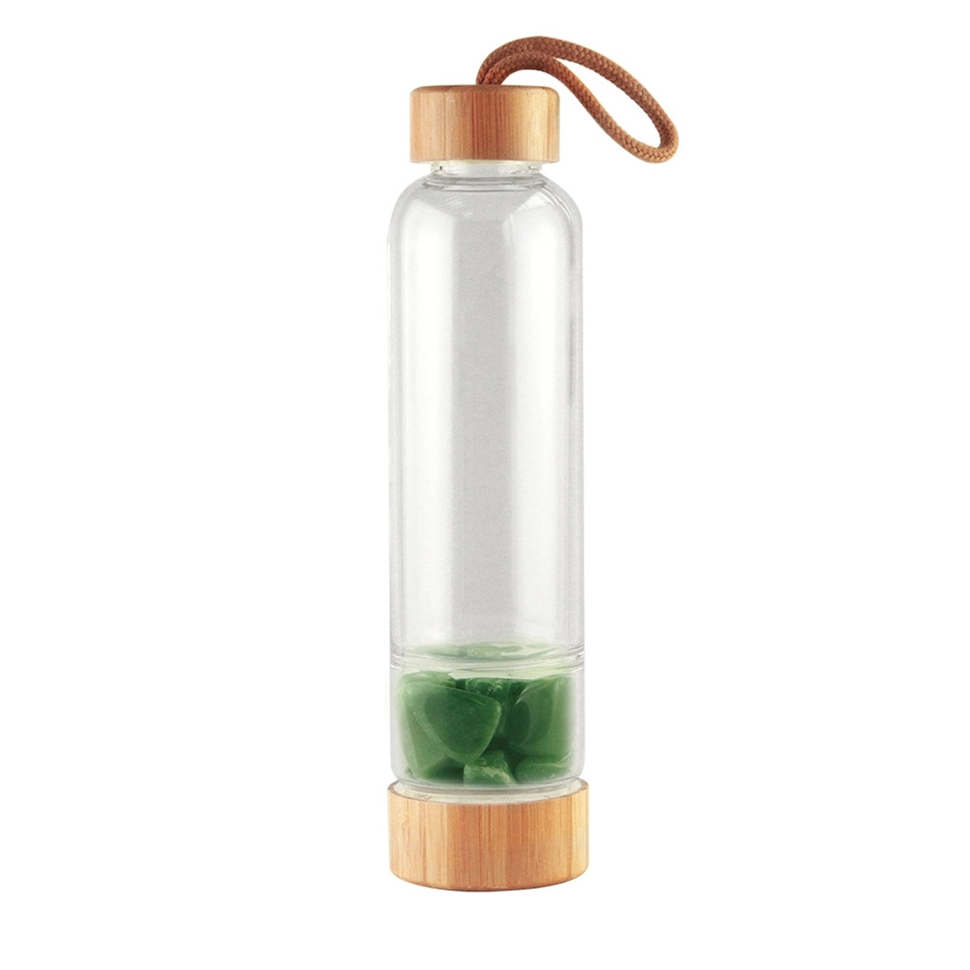 Glass Water Bottle With Bamboo Lid 11