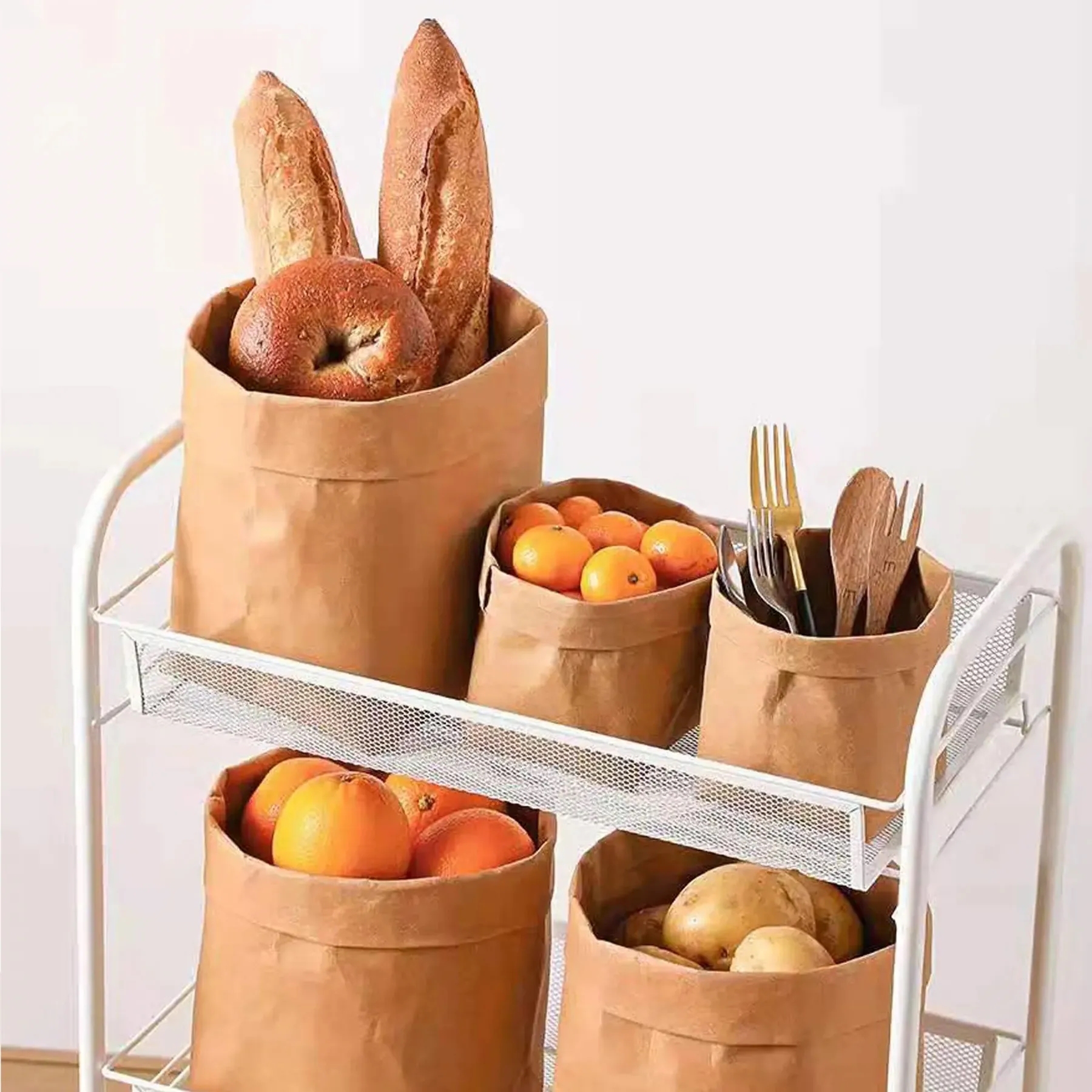 Eco Friendly Magic Brand Kraft Paper Packing Bag For food 5