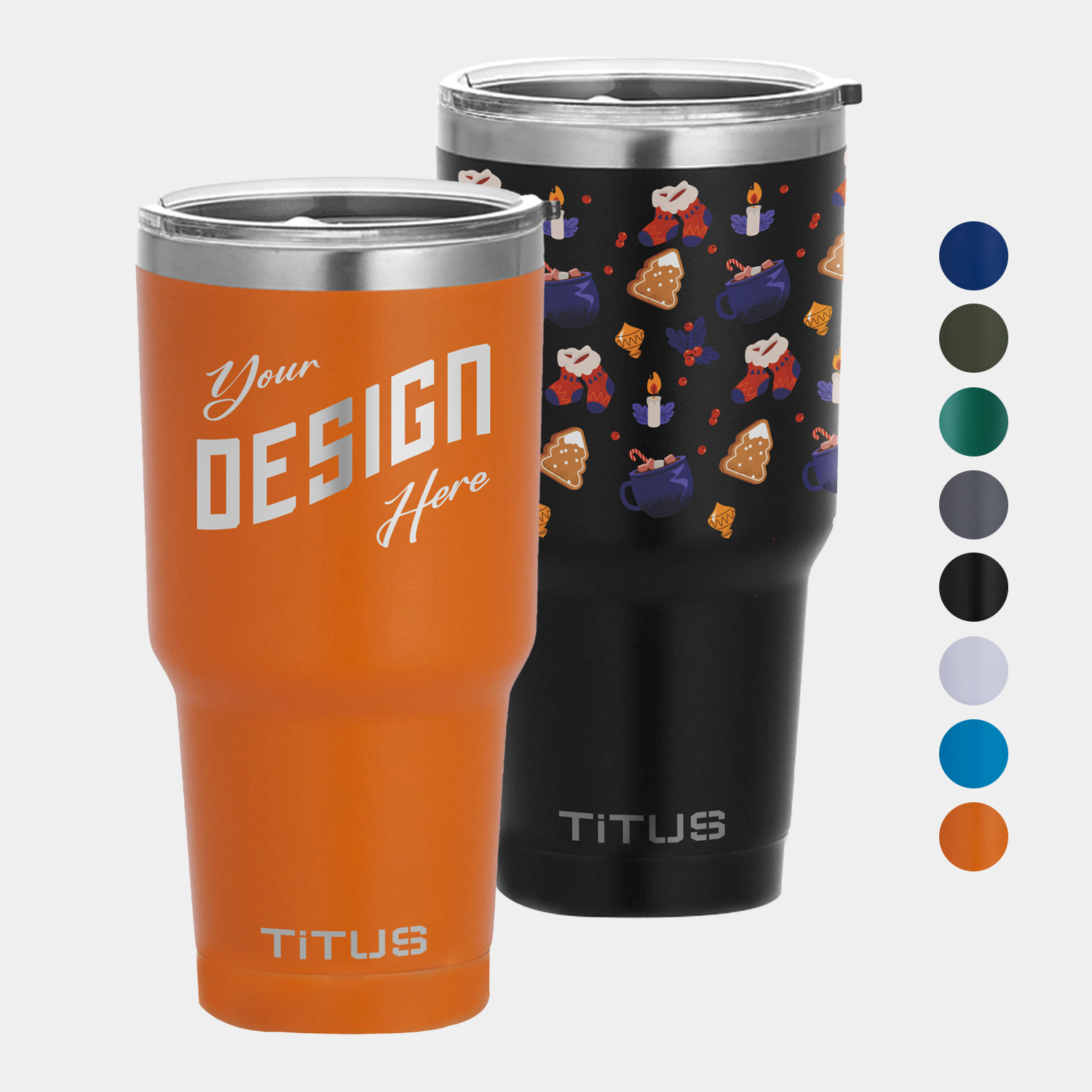 Premium 30 oz TiTUS® Double Wall Stainless Steel Insulated Tumbler 4